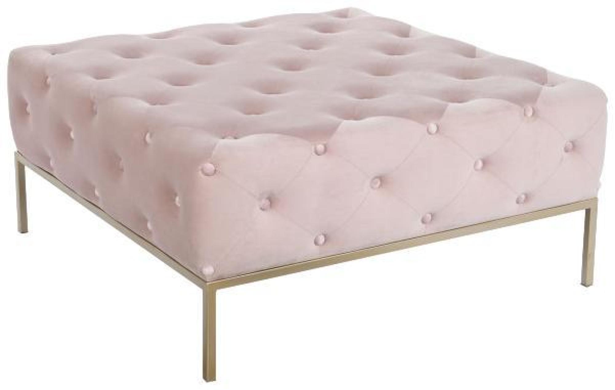 Product photograph of Pink Fabric Bench With Gold Legs from Choice Furniture Superstore.