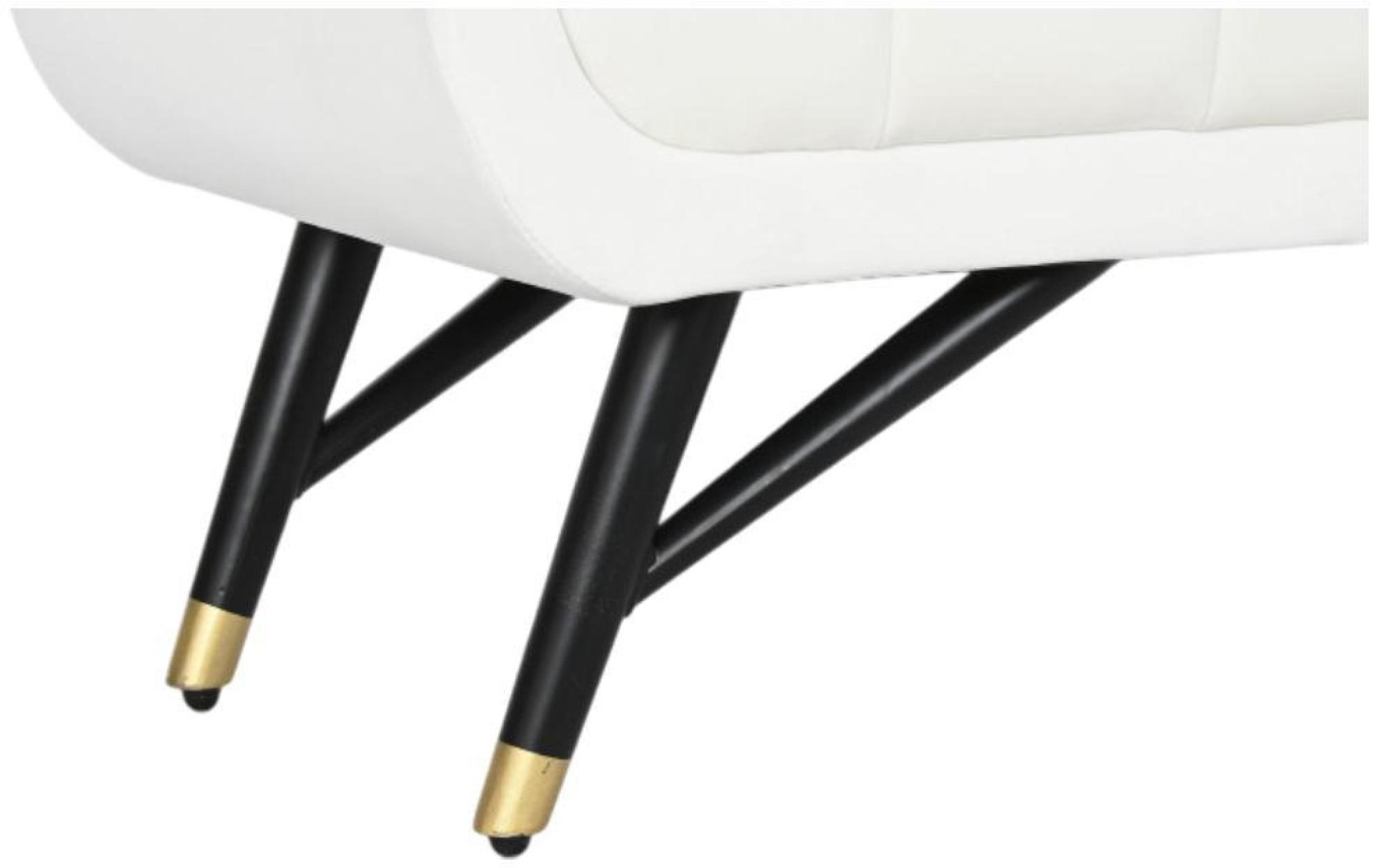 Product photograph of White And Black Fabric Bench from Choice Furniture Superstore.