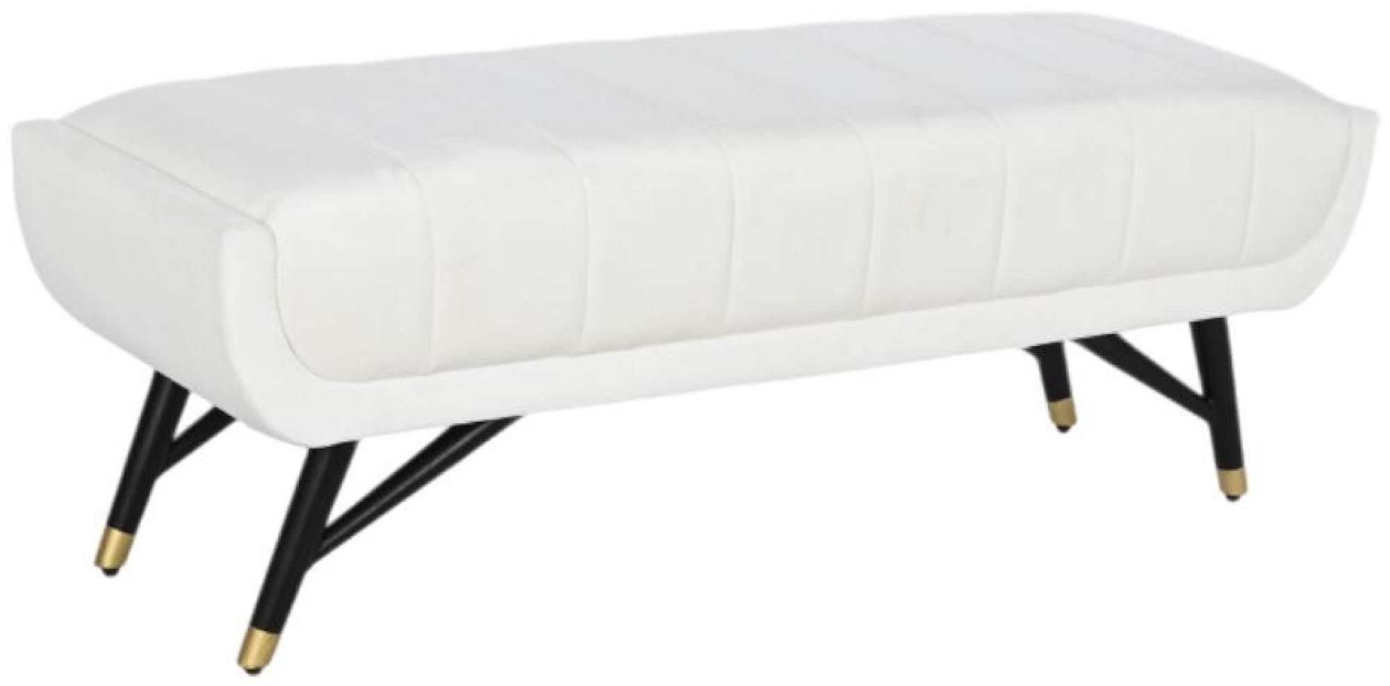 Product photograph of White And Black Fabric Bench from Choice Furniture Superstore.