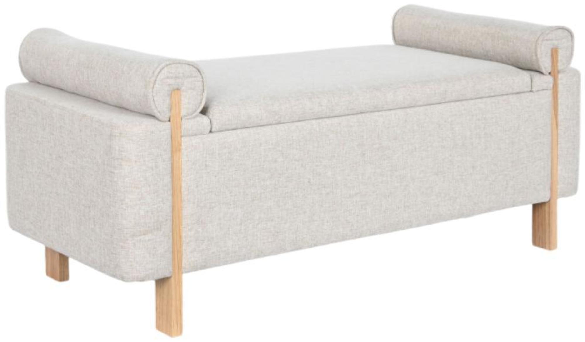 Product photograph of Beige And Natural Fabric Bench from Choice Furniture Superstore.