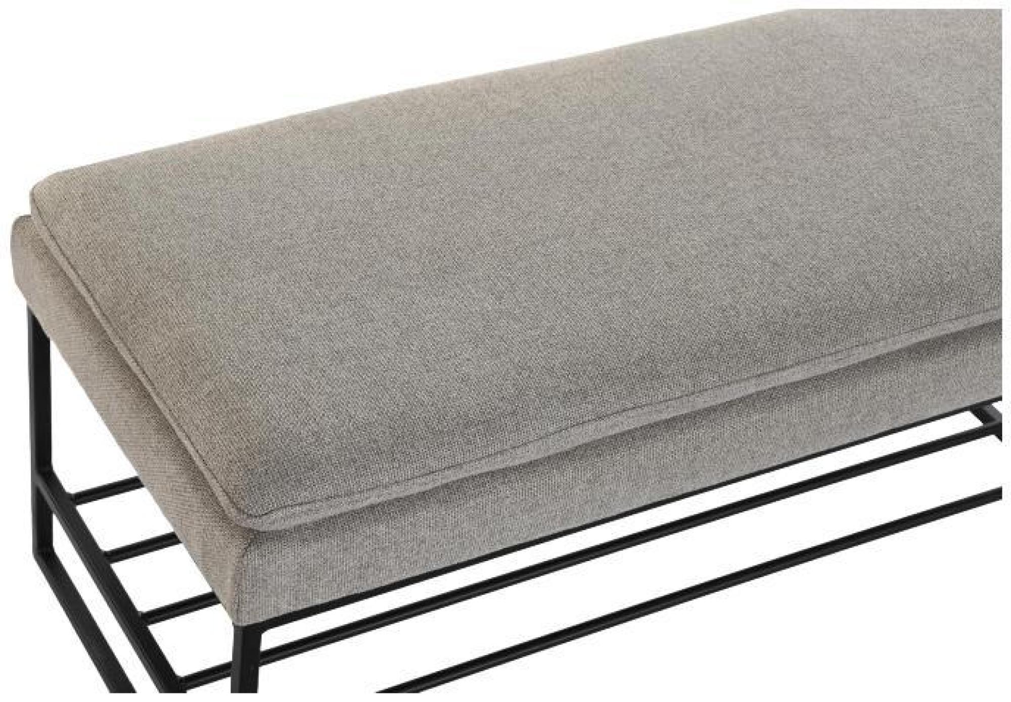 Product photograph of Modern Beige Fabric Bench from Choice Furniture Superstore.