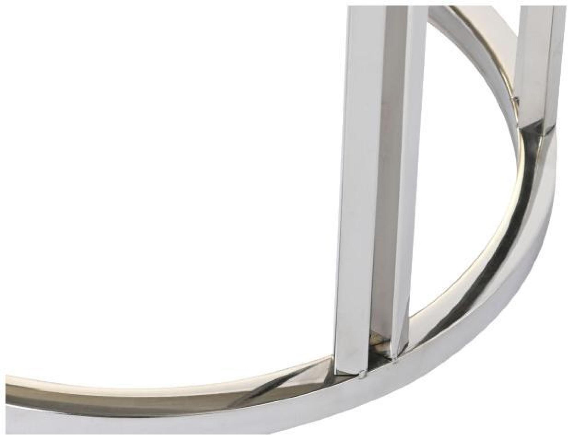 Product photograph of Modern Silver Metal Console Table from Choice Furniture Superstore.