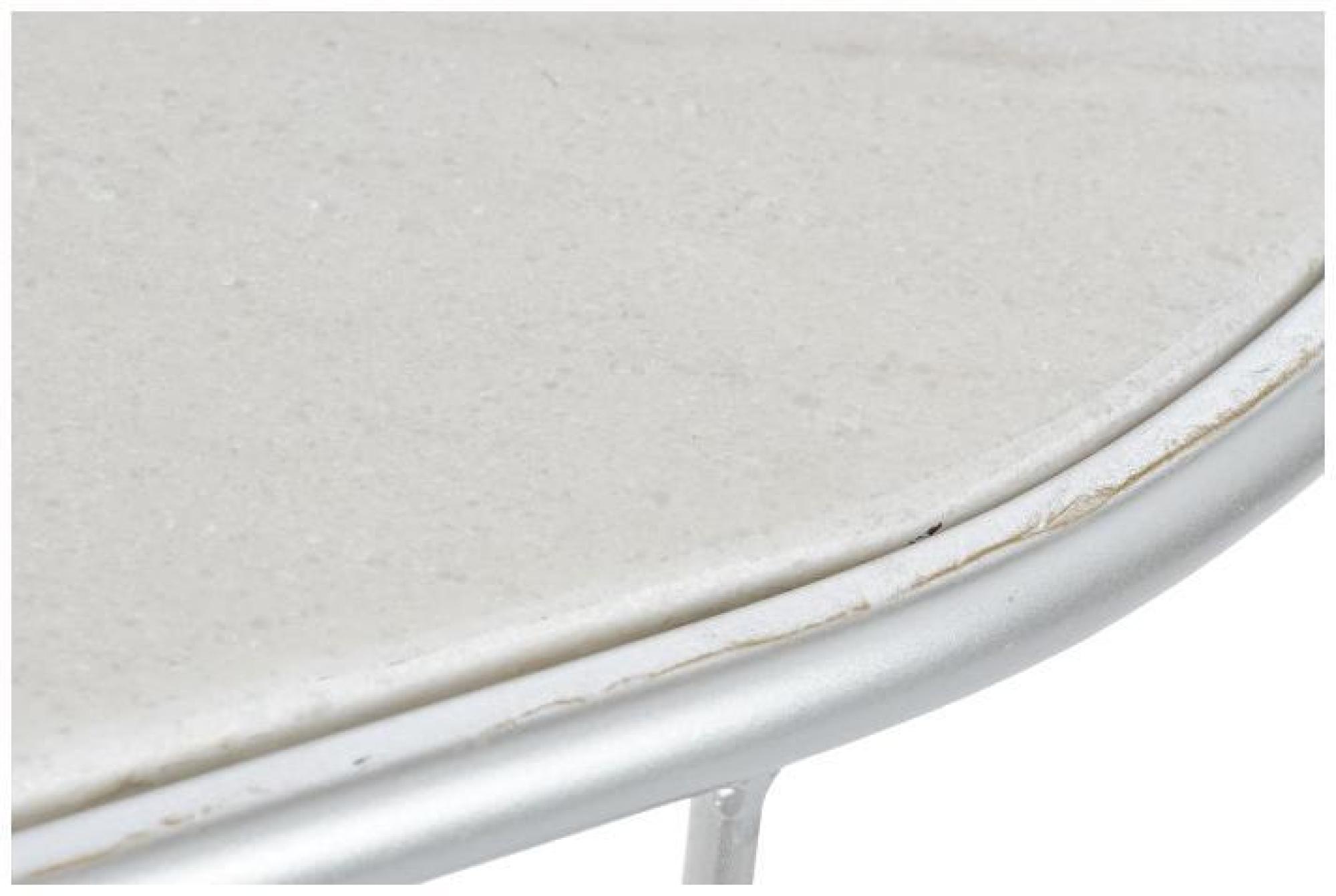 Product photograph of Chic White Marble Top And Silver Metal Console Table from Choice Furniture Superstore.