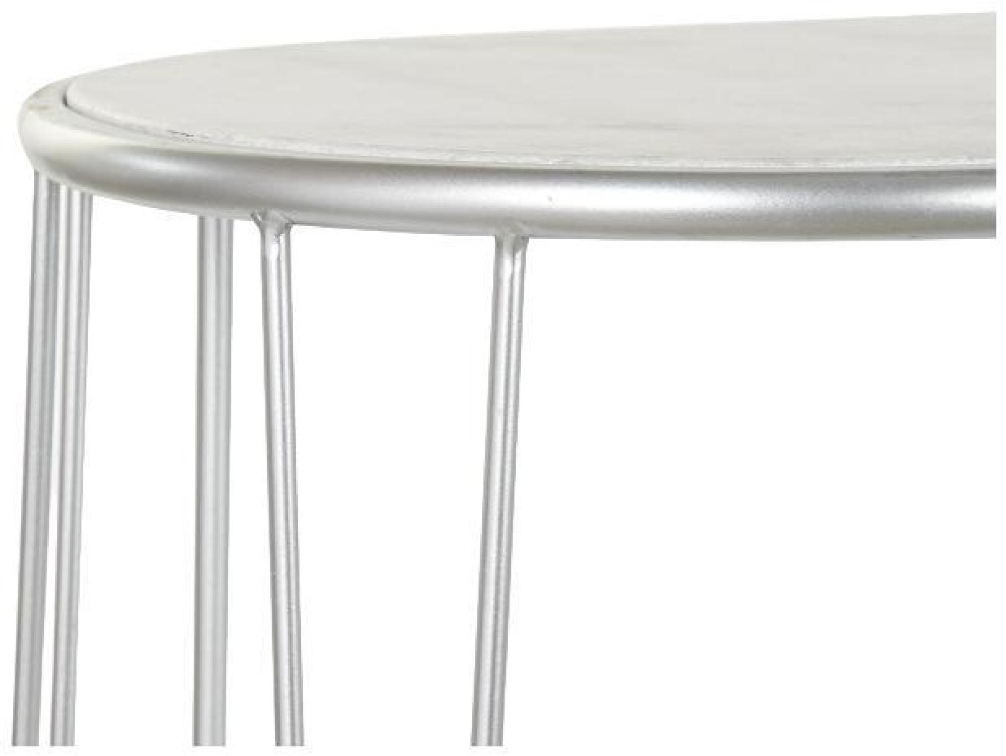 Product photograph of Chic White Marble Top And Silver Metal Console Table from Choice Furniture Superstore.