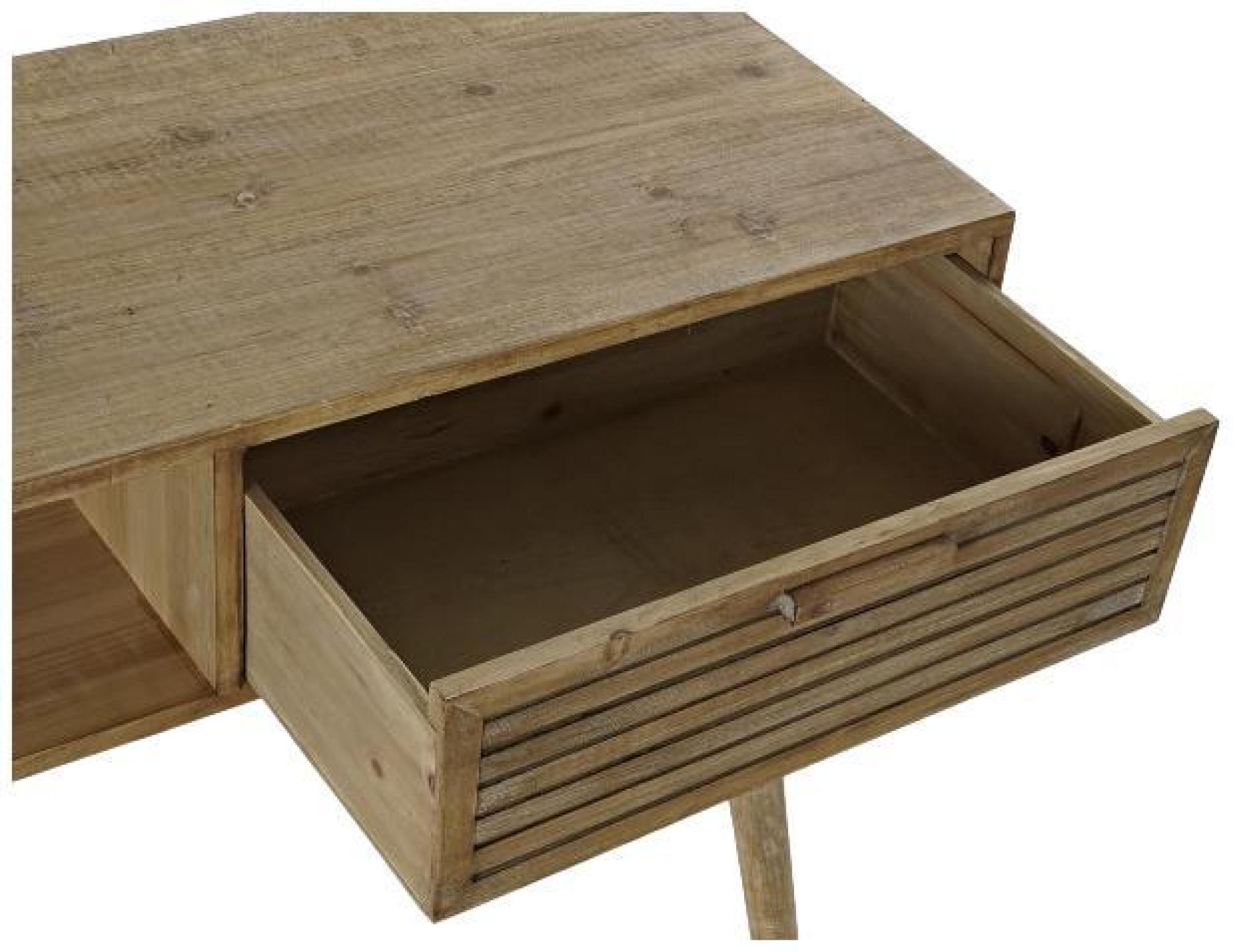 Product photograph of Alpine Natural Wood 1 Drawer Console Table from Choice Furniture Superstore.