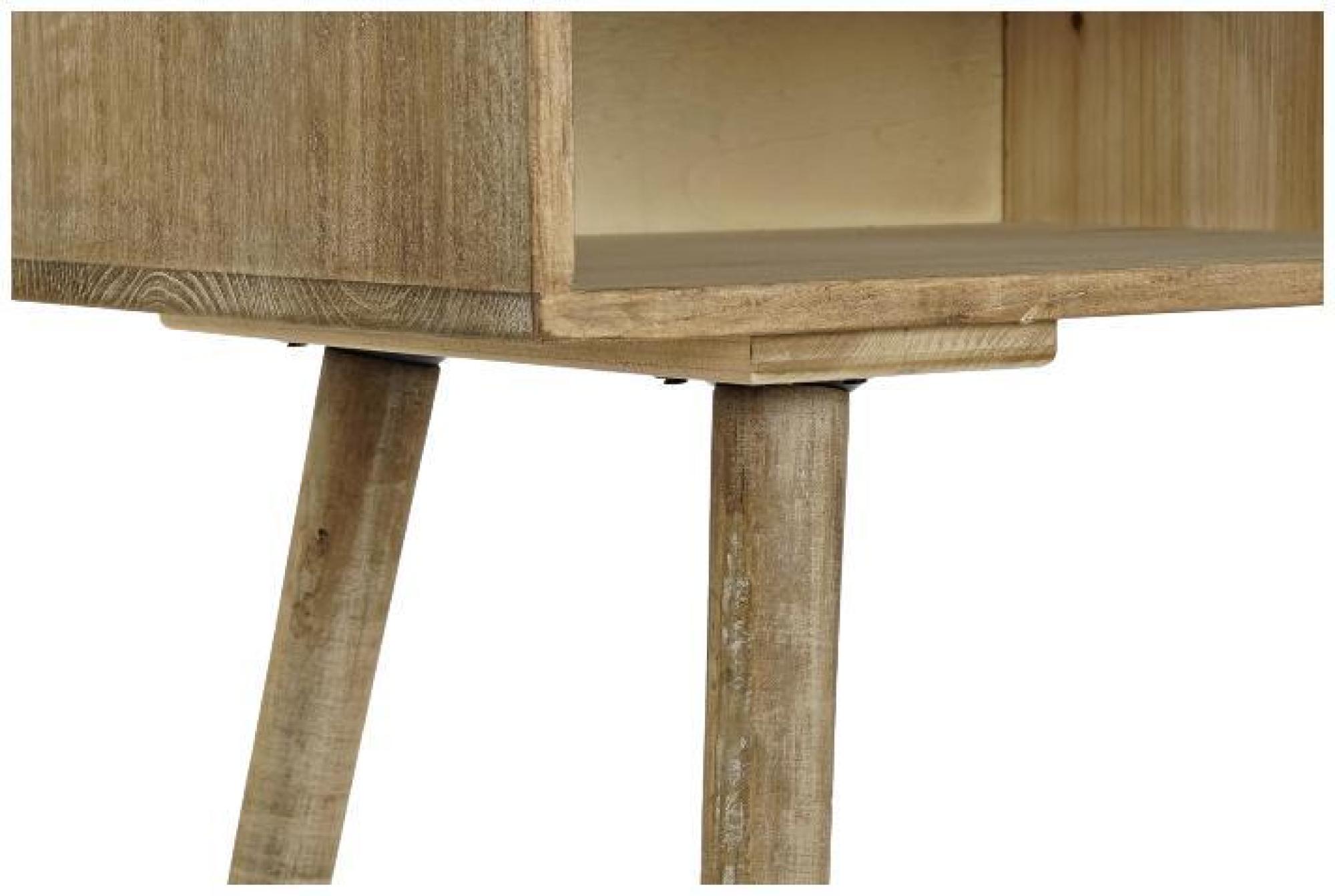 Product photograph of Alpine Natural Wood 1 Drawer Console Table from Choice Furniture Superstore.