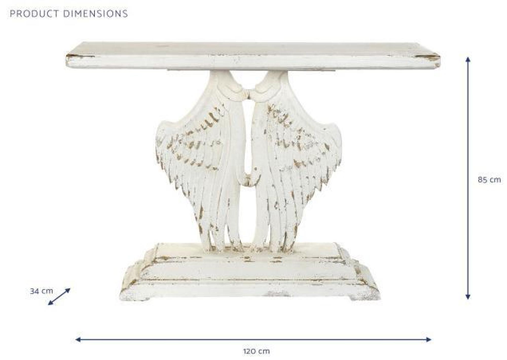 Product photograph of White Wood Console Table from Choice Furniture Superstore.