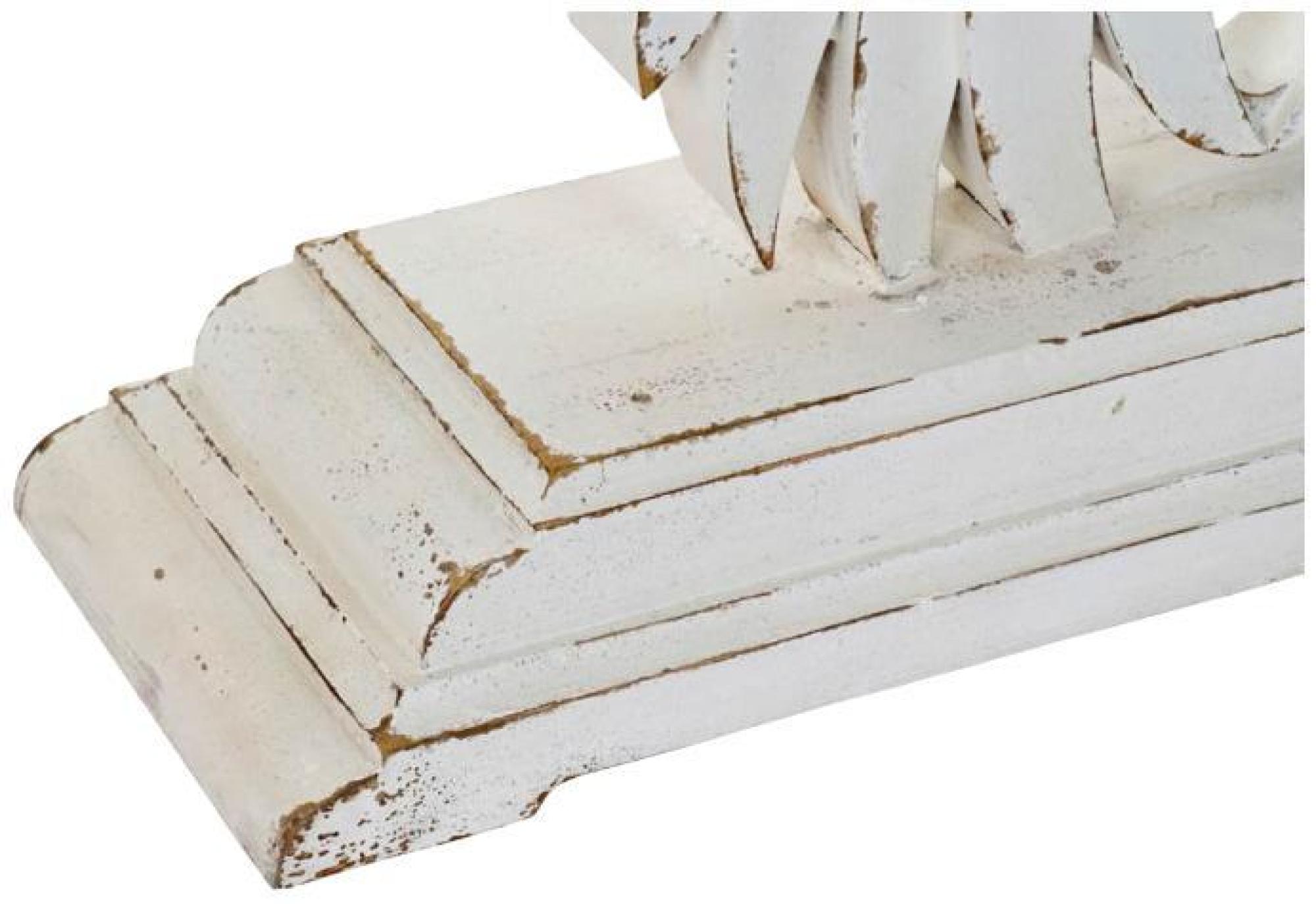 Product photograph of Neoclassic White Aged Wing Console Table from Choice Furniture Superstore.