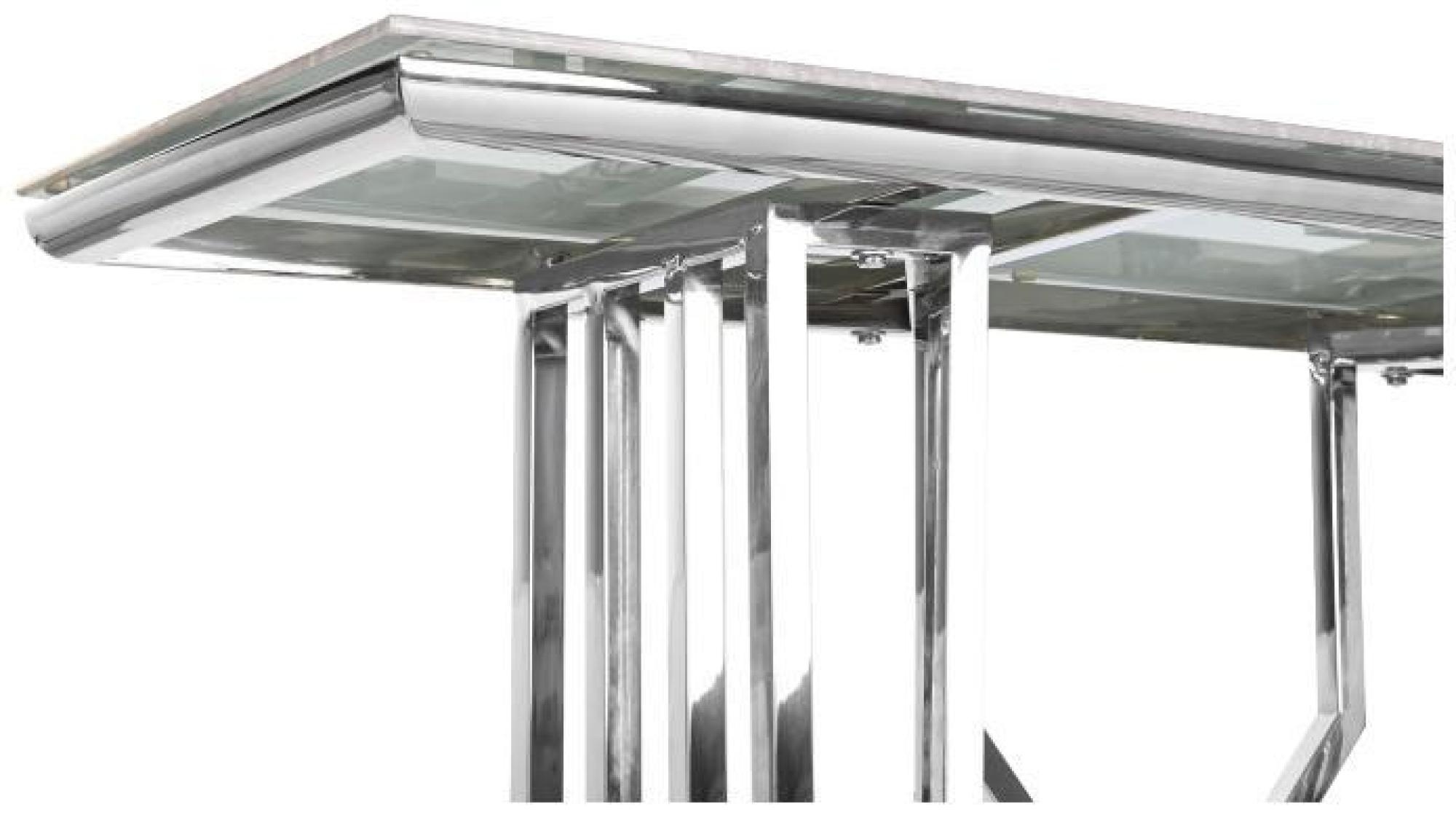 Product photograph of Modern White And Glass Console Table from Choice Furniture Superstore.