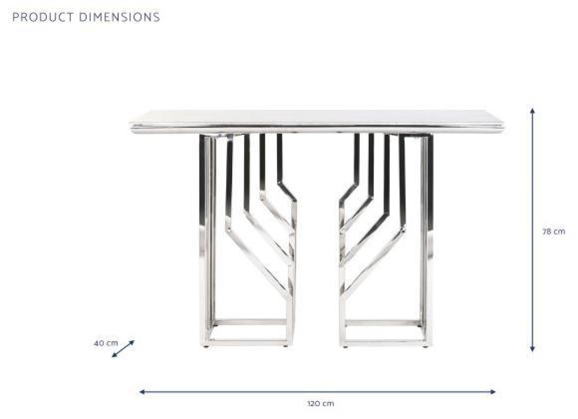 Product photograph of Modern White And Glass Console Table from Choice Furniture Superstore.