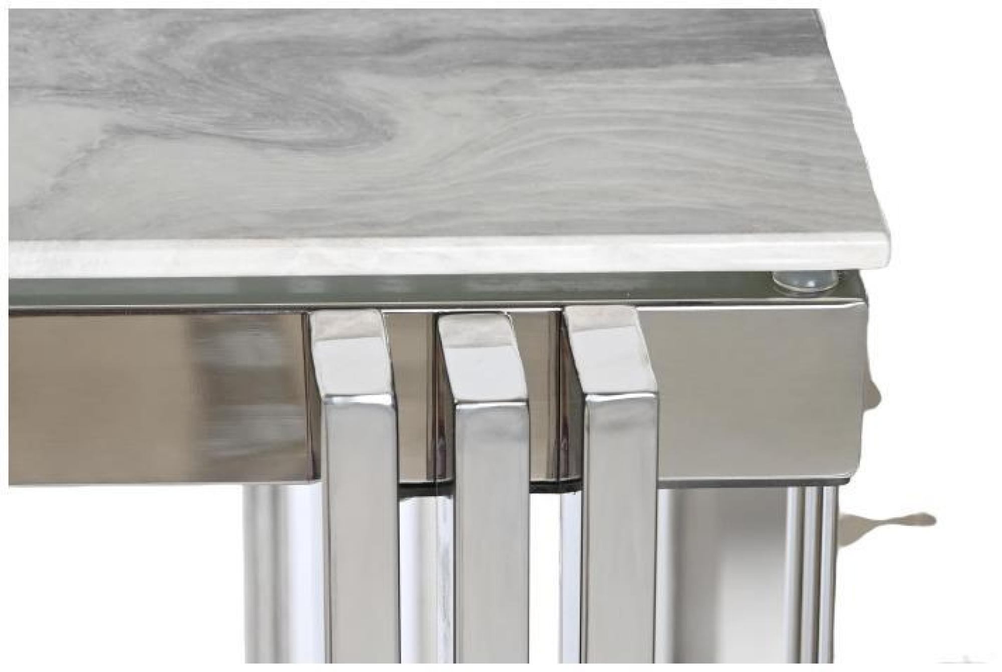 Product photograph of Modern Glass And Chrome Console Table from Choice Furniture Superstore.