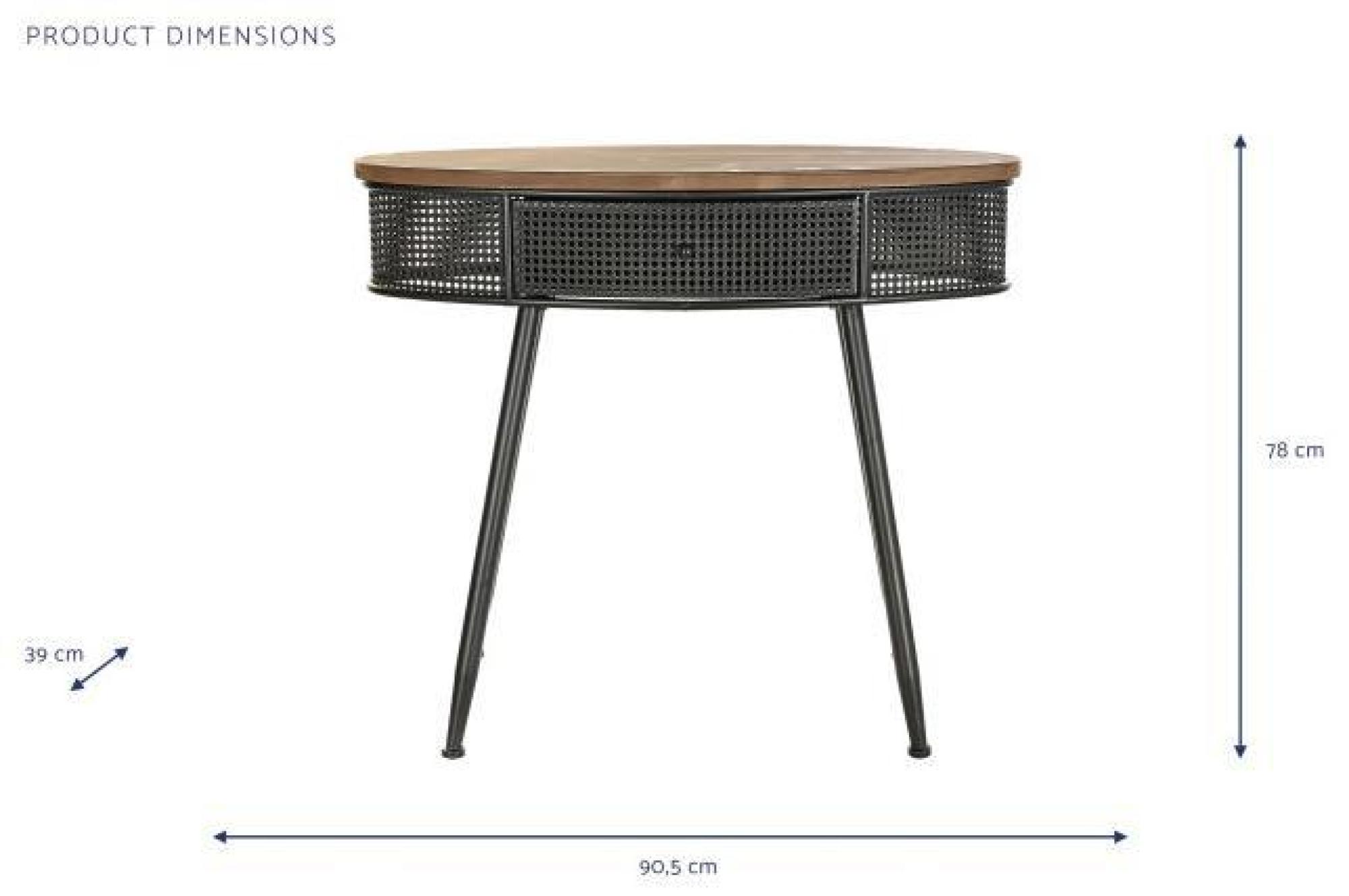 Product photograph of Alma Black 1 Drawer Console Table from Choice Furniture Superstore.