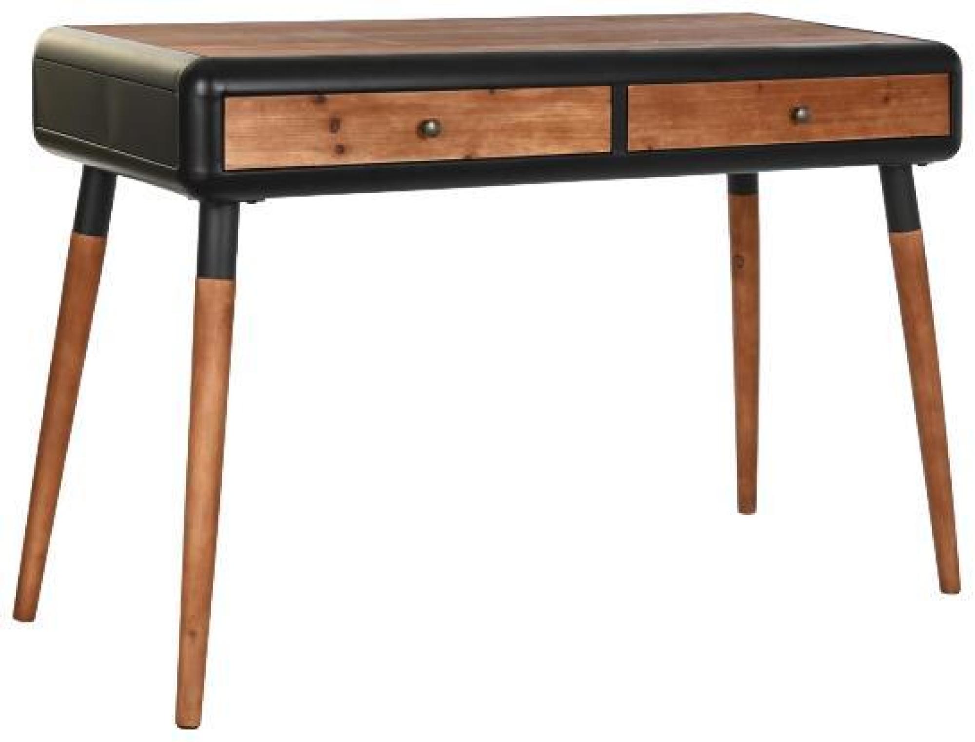 Product photograph of Loft Dark Brown 2 Drawer Console Table from Choice Furniture Superstore.