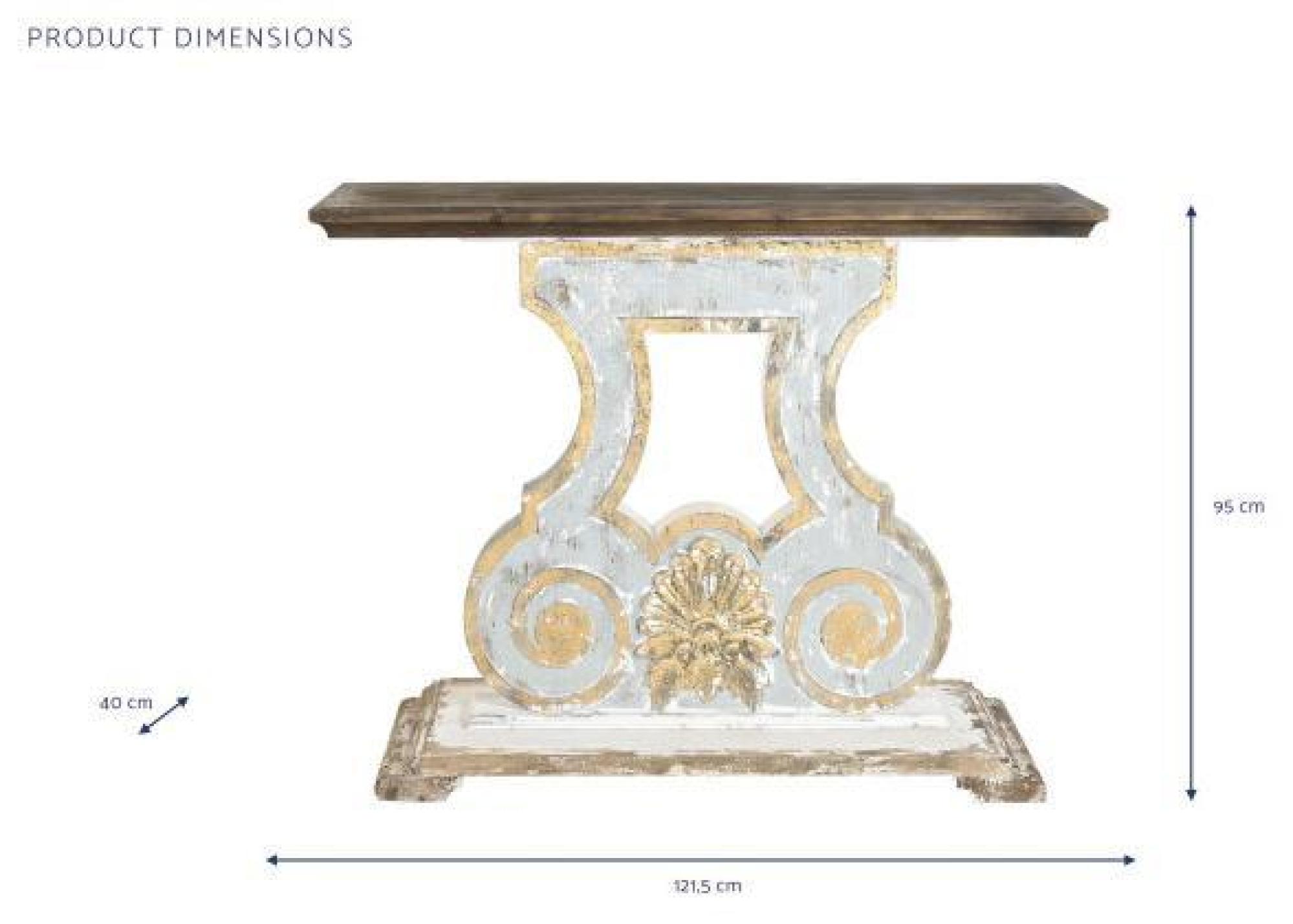 Product photograph of Neoclassic Brown Console Table from Choice Furniture Superstore.