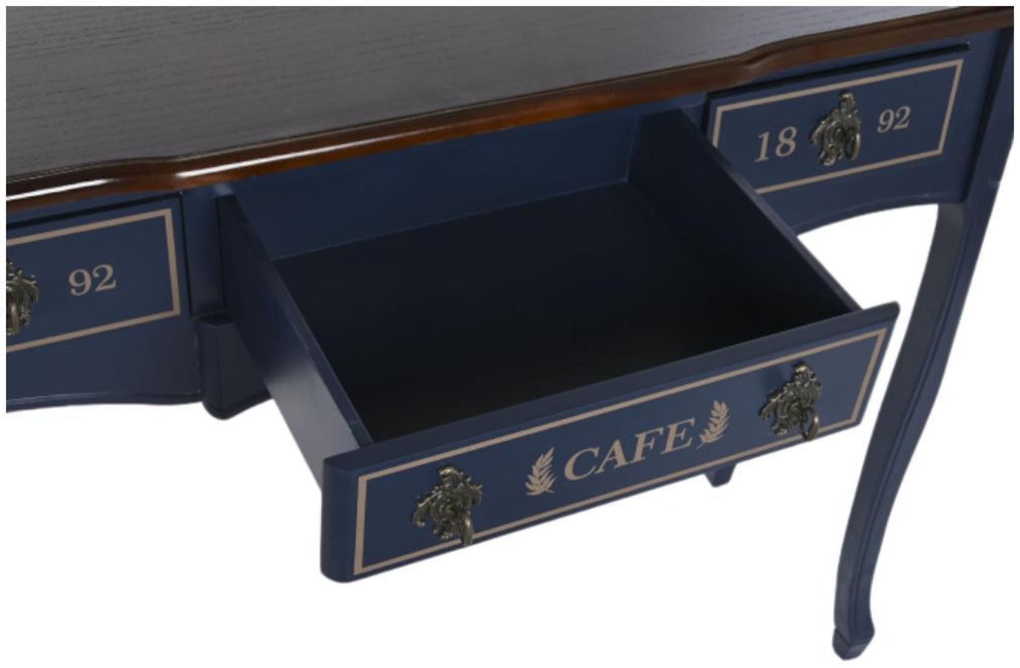 Product photograph of Romantic Navy Blue Ceramic Console Table from Choice Furniture Superstore.