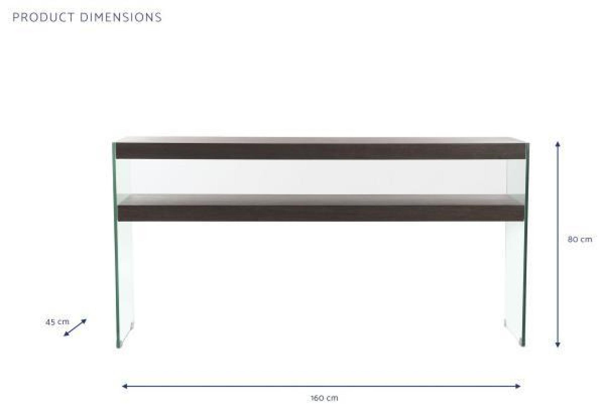 Product photograph of Modern Brown Console Table from Choice Furniture Superstore.