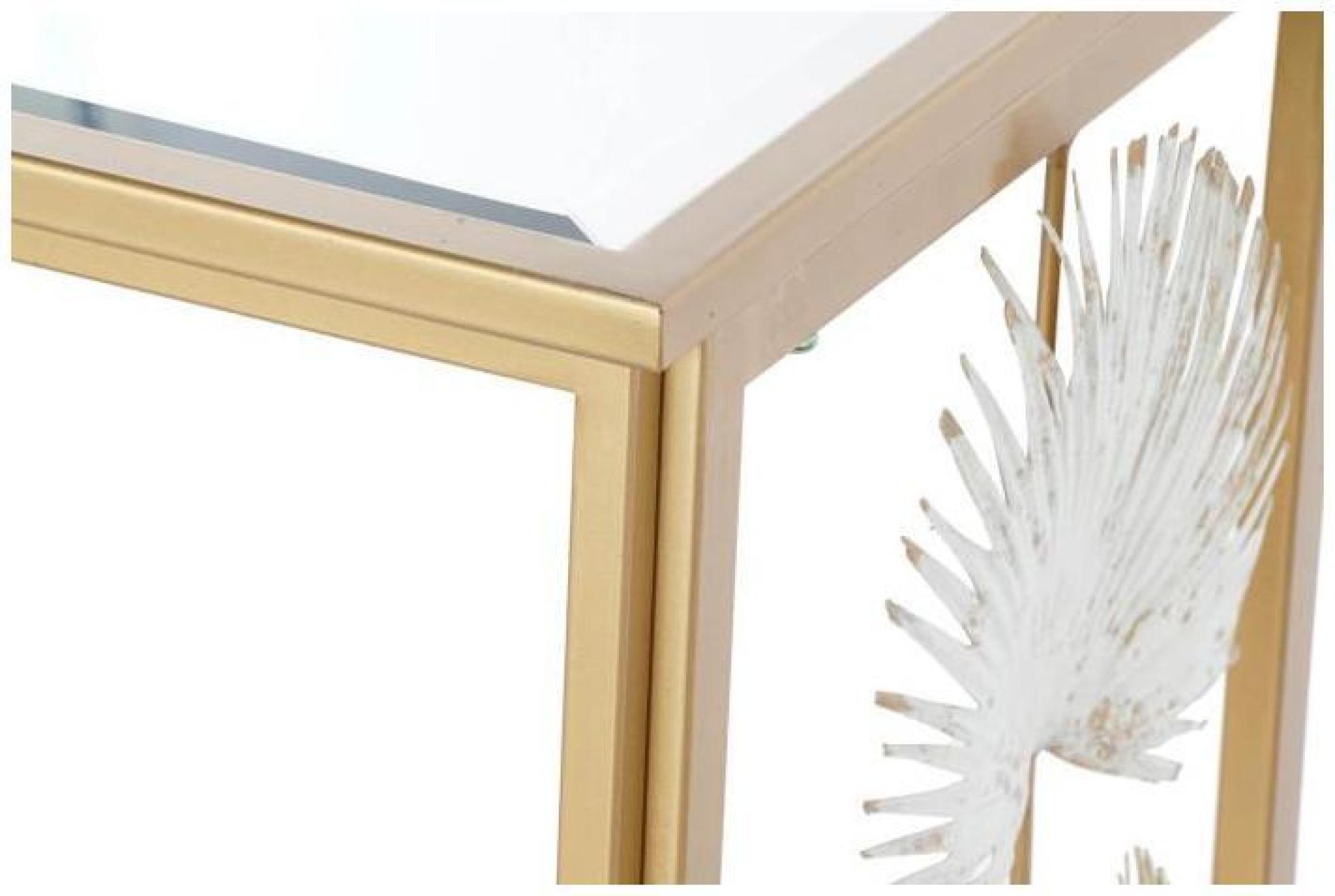 Product photograph of Glam Mirrored Top And Golden Console Table from Choice Furniture Superstore.