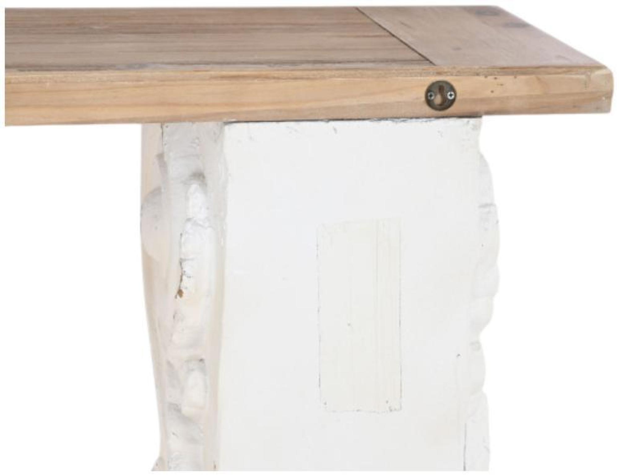 Product photograph of Parker White And Brown Wood Console Table from Choice Furniture Superstore.