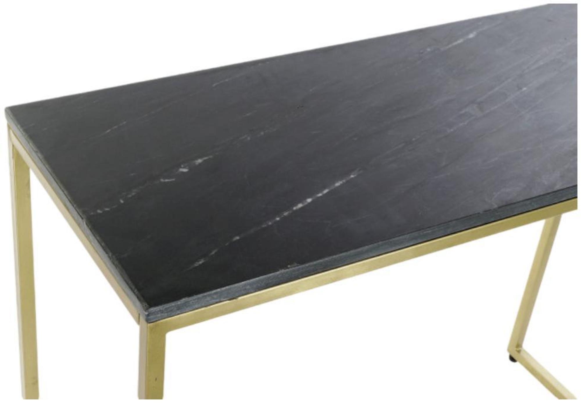 Product photograph of Glam Black Marble Effect Console Table from Choice Furniture Superstore.