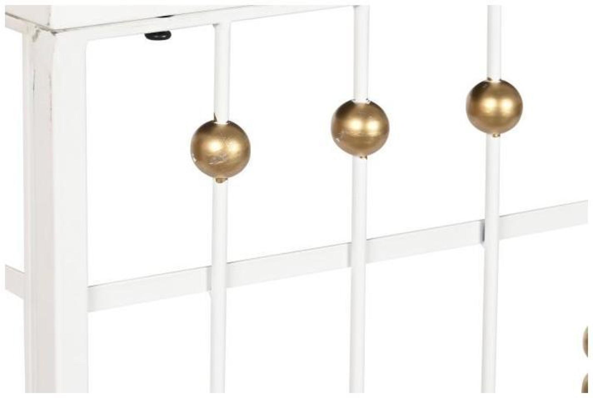 Product photograph of Glam Mirrored Top And White Metal Console Table from Choice Furniture Superstore.