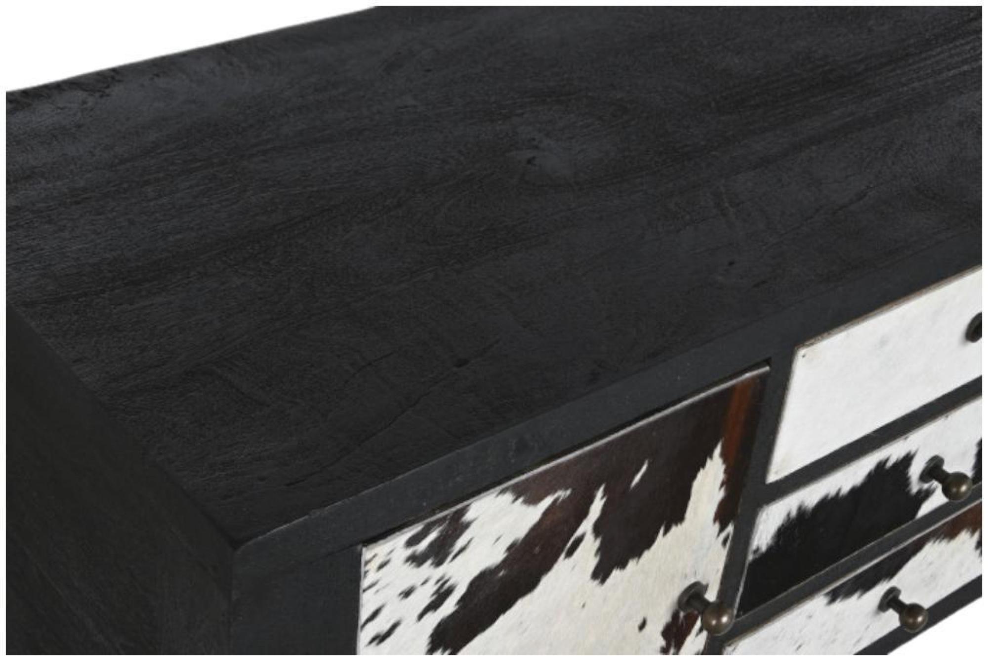 Product photograph of African Mango Wood 6 Drawer Cow Console Table from Choice Furniture Superstore.