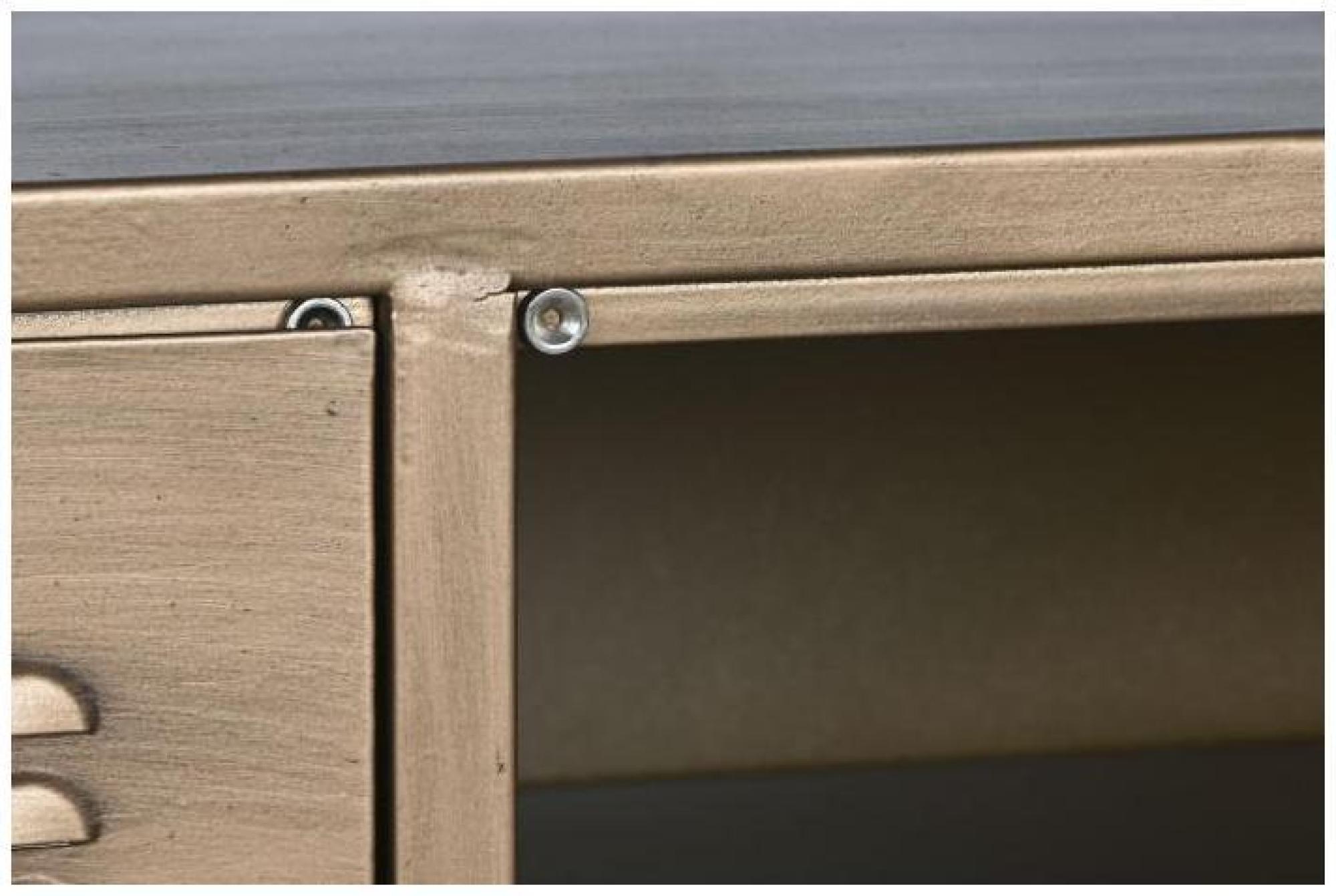 Product photograph of Loft Golden Metal 3 Drawer Console Table from Choice Furniture Superstore.