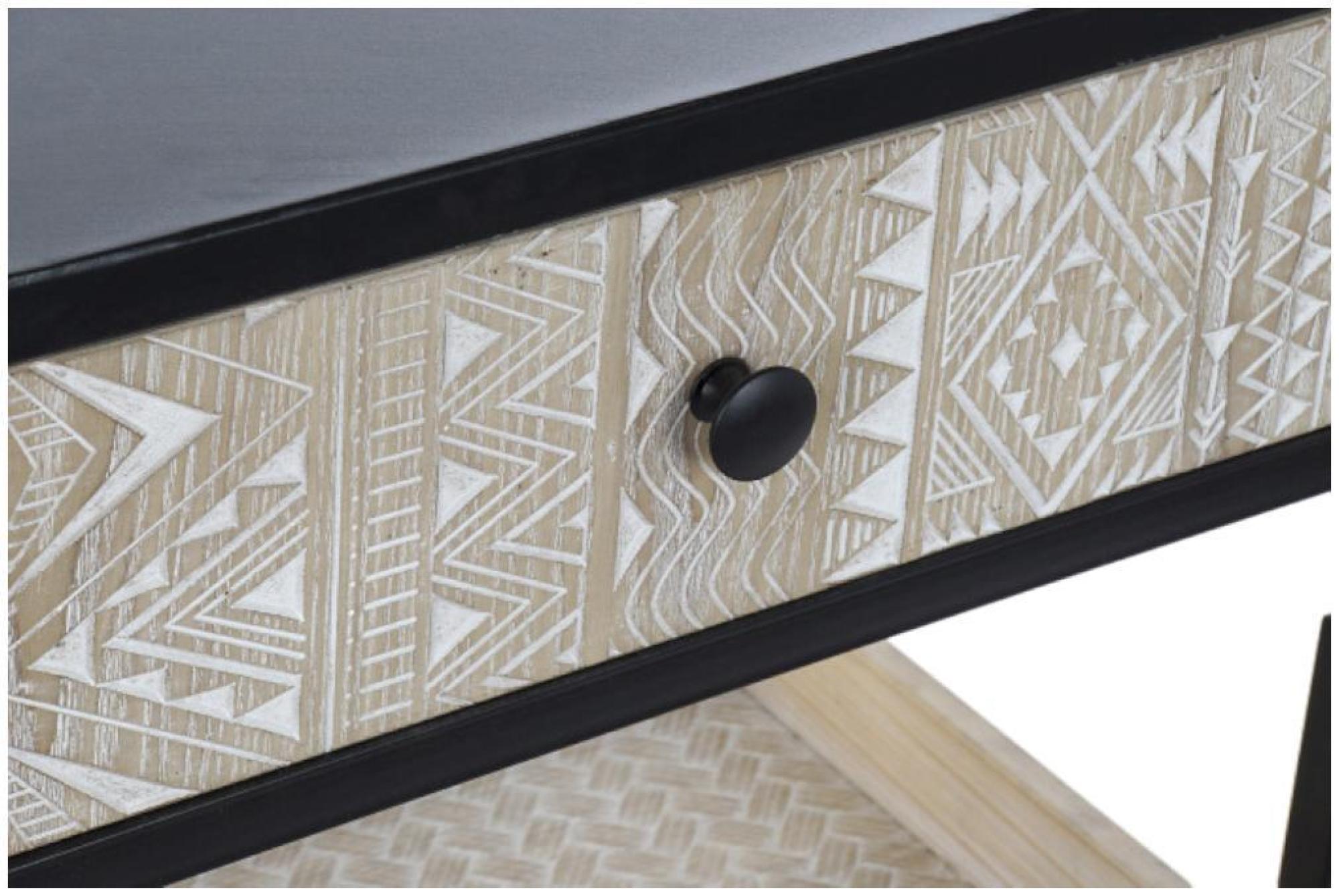 Product photograph of Loft Brown 3 Drawer Console Table from Choice Furniture Superstore.