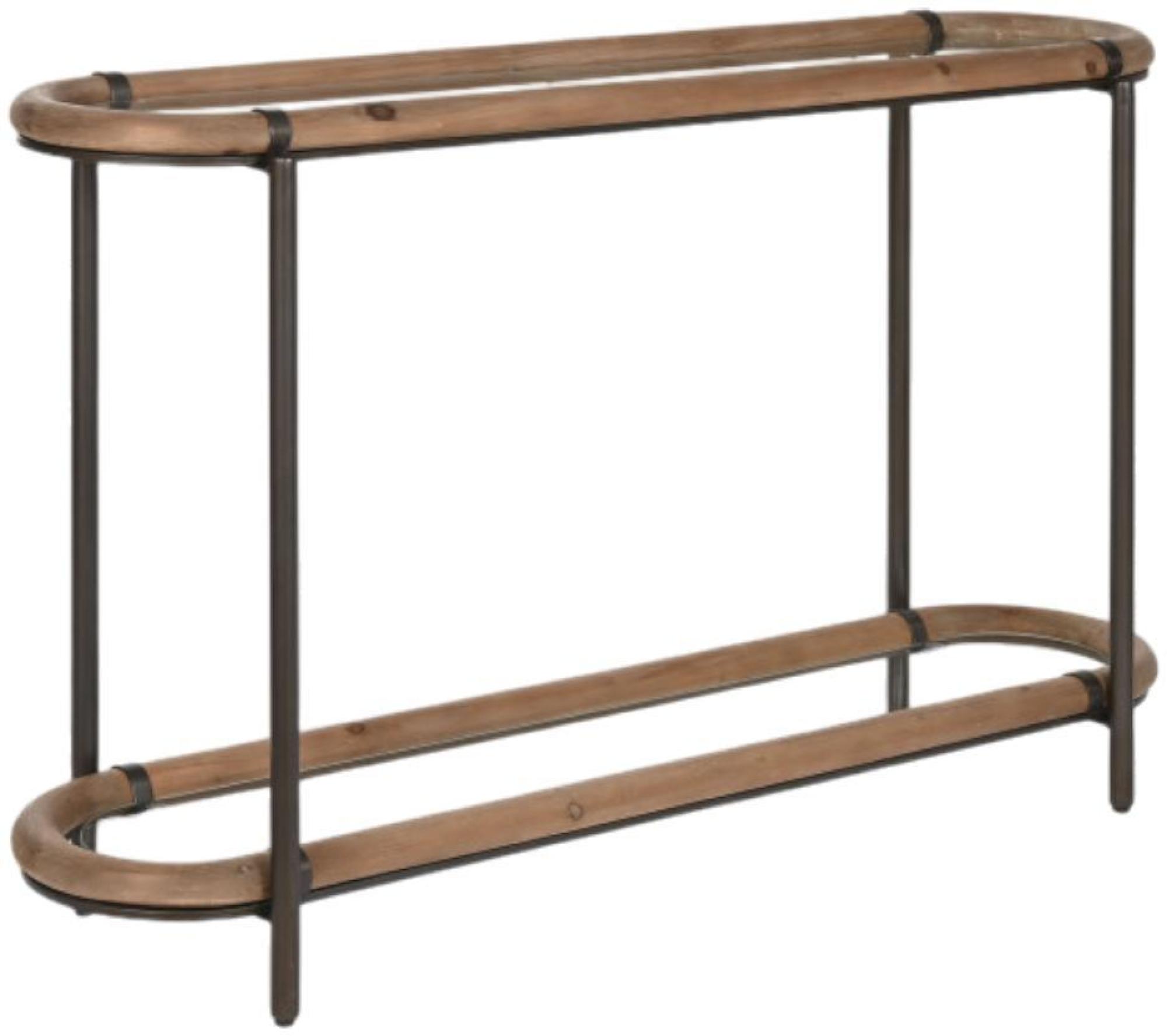 Product photograph of Loft Natural And Glass Console Table from Choice Furniture Superstore.