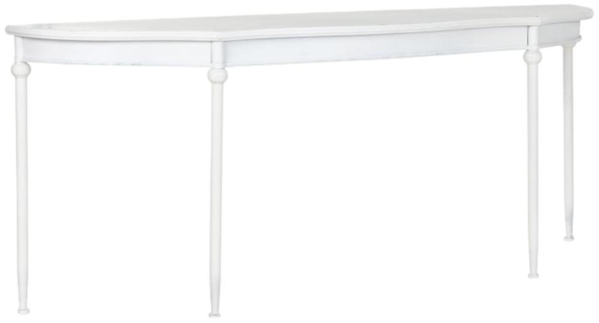 Product photograph of Loft White Metal Wide Console Table from Choice Furniture Superstore.