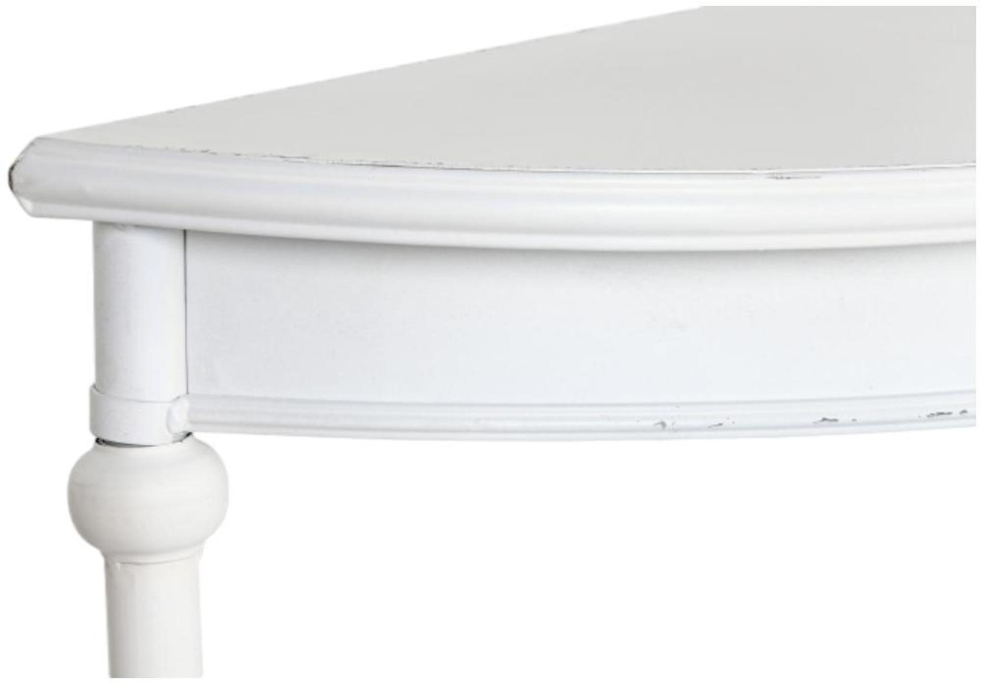 Product photograph of Loft White Metal Wide Console Table from Choice Furniture Superstore.