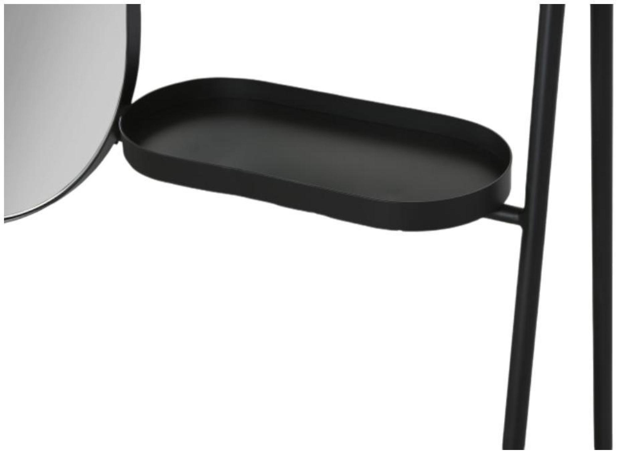 Product photograph of Loft Natural And Black Metal Mirror Cabinet from Choice Furniture Superstore.
