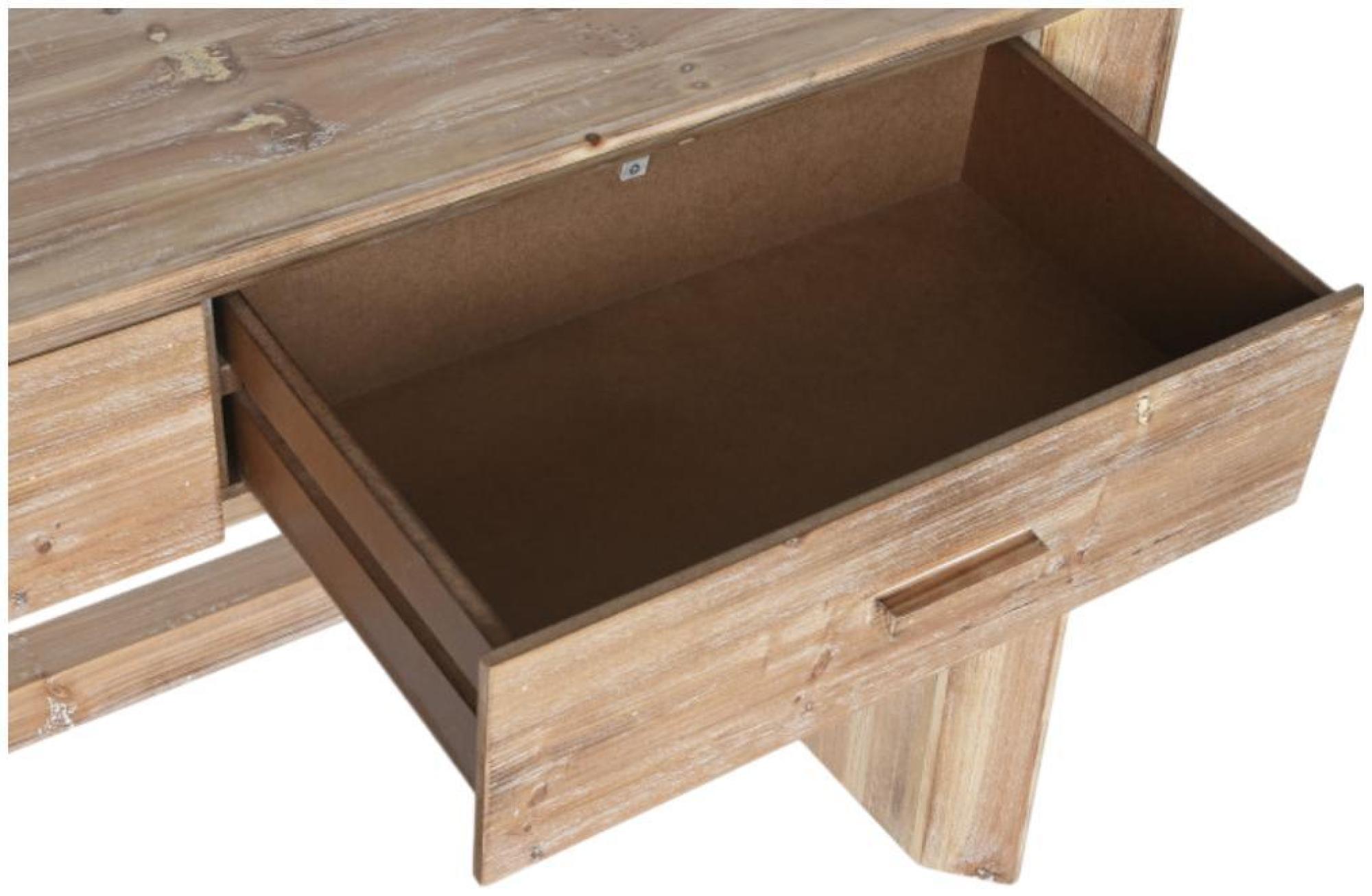 Product photograph of Alpine Natural 2 Drawer Console Table from Choice Furniture Superstore.