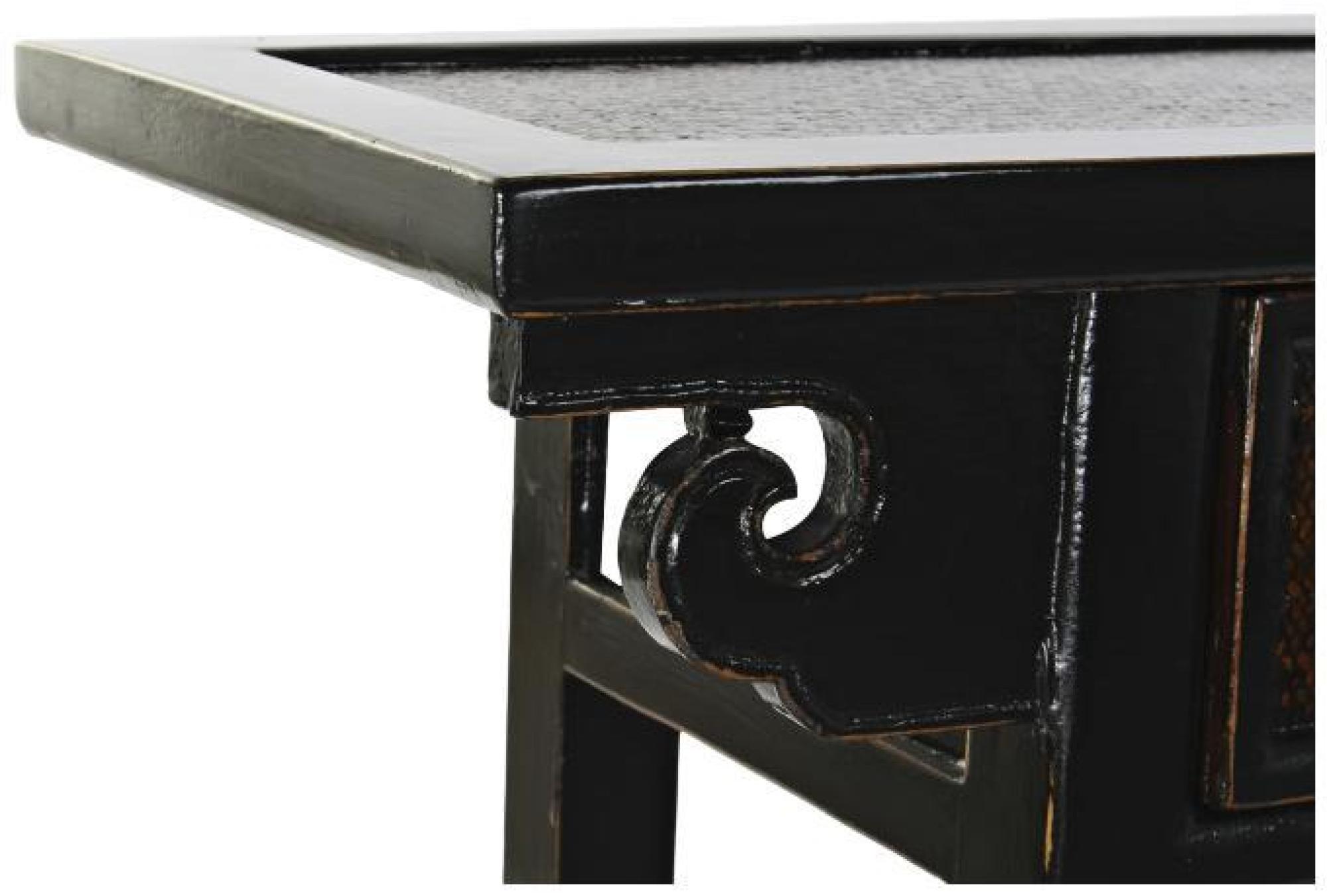 Product photograph of Oriental Black 2 Drawer Console Table from Choice Furniture Superstore.