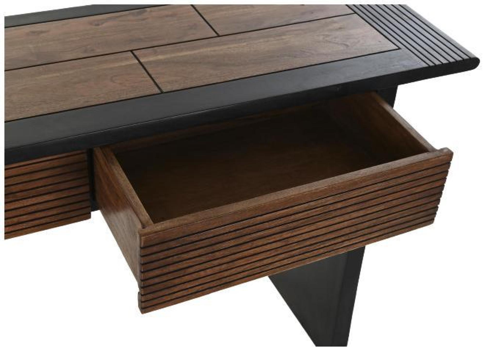 Product photograph of Bliss Acacia Wood 3 Drawer Console Table from Choice Furniture Superstore.