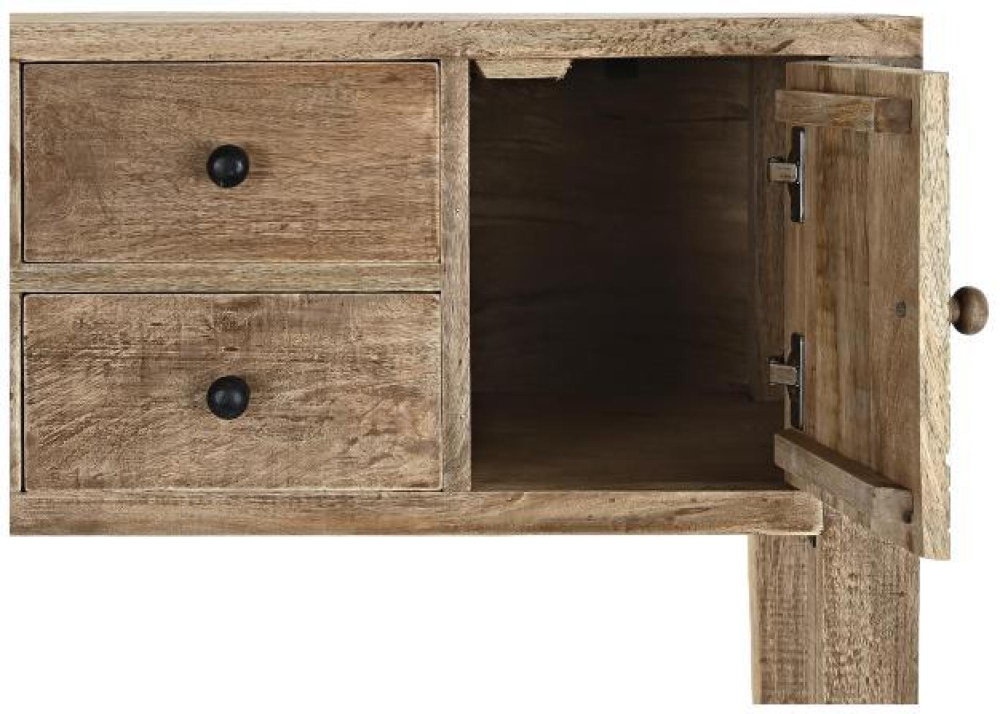 Product photograph of African Mango Wood 4 Drawer Console Table from Choice Furniture Superstore.