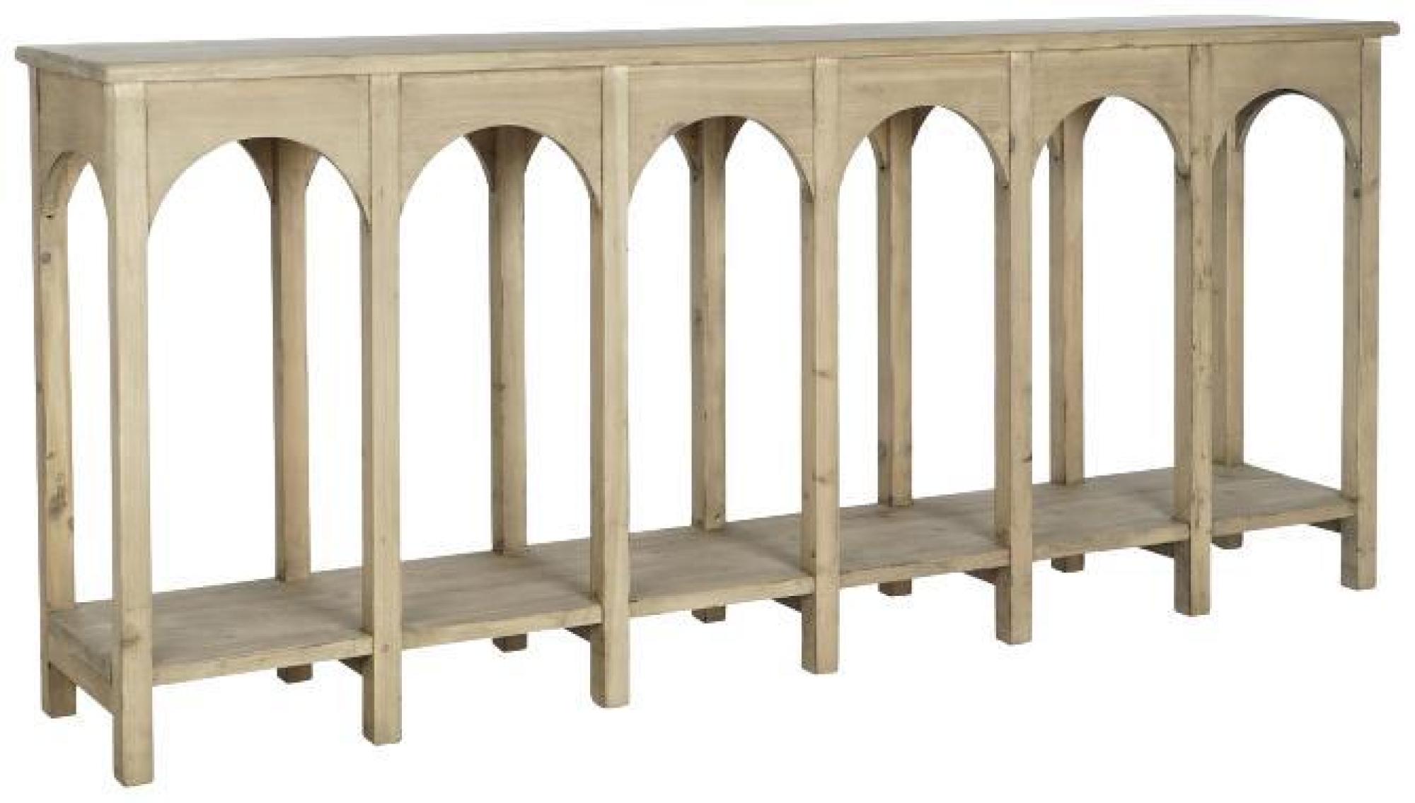 Product photograph of Modern Brown Pine Console Table from Choice Furniture Superstore.