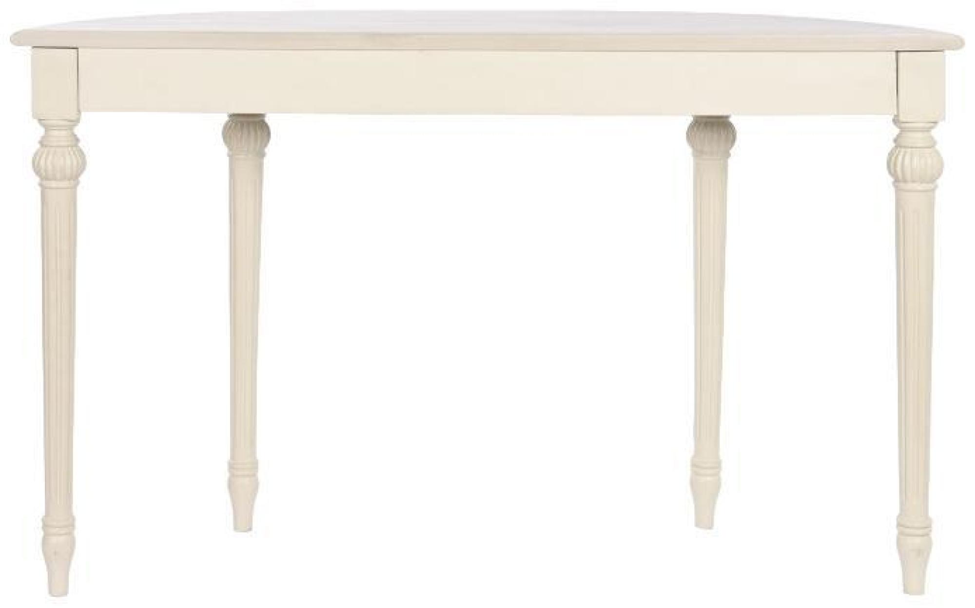 Product photograph of Romantic Beige Mango Wood Console Table from Choice Furniture Superstore.