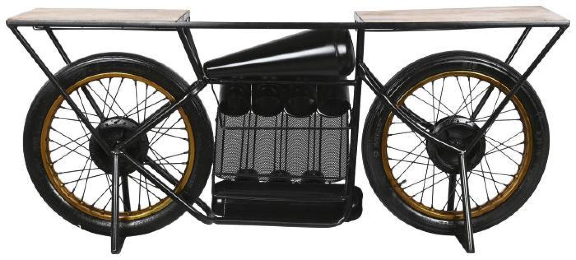 Product photograph of Douglas Black Metal Bicycle Console Table from Choice Furniture Superstore.