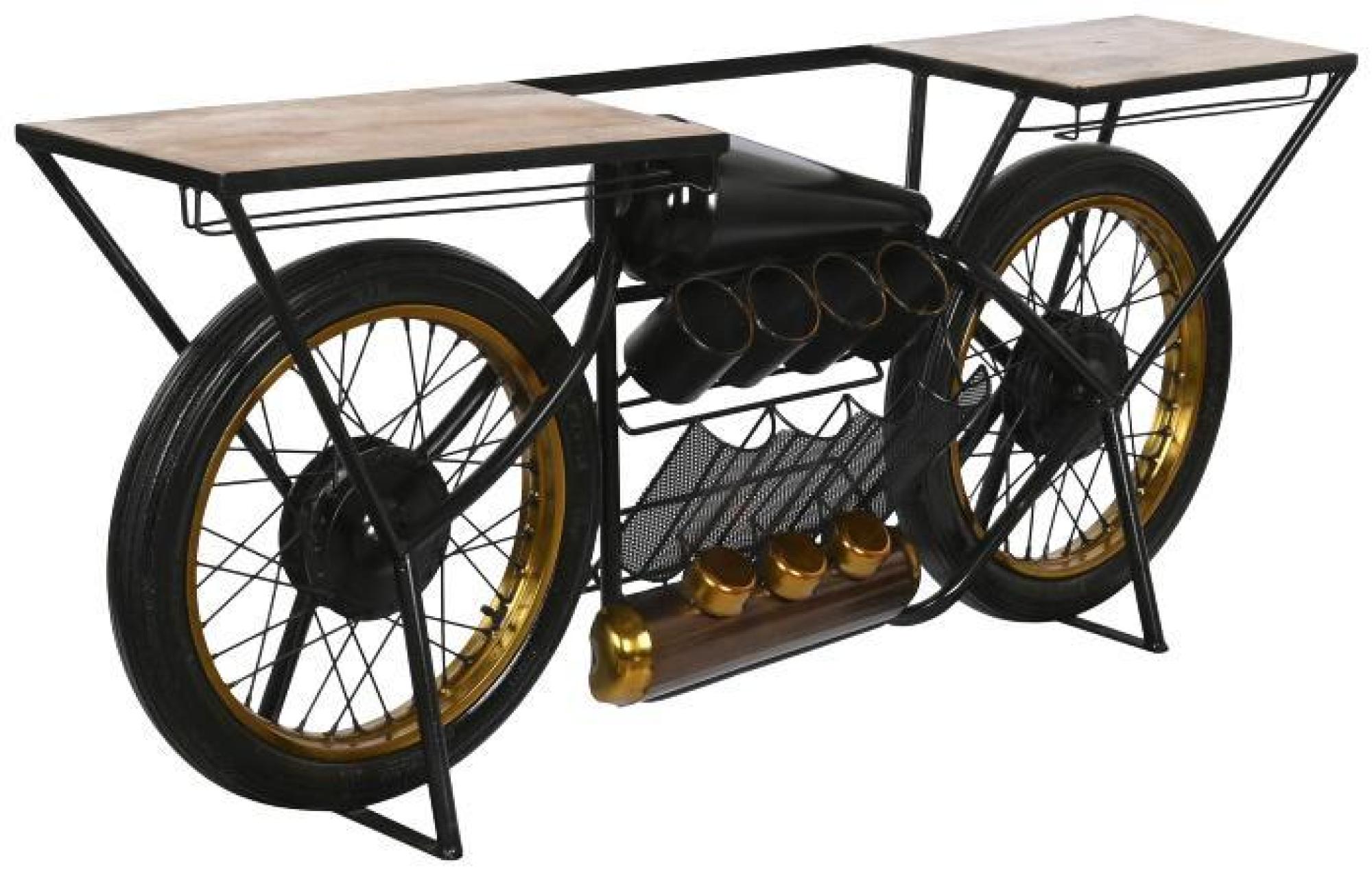 Product photograph of Douglas Black Metal Bicycle Console Table from Choice Furniture Superstore.