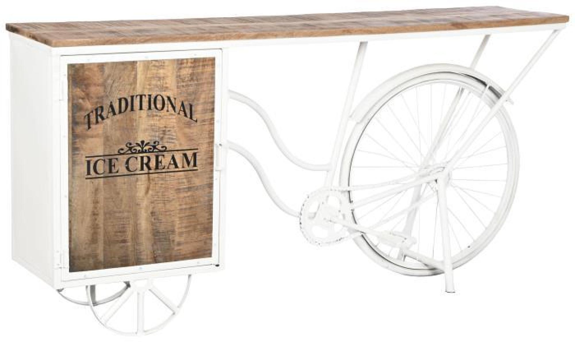 Product photograph of Douglas Brown And White Bicycle Console Table from Choice Furniture Superstore.