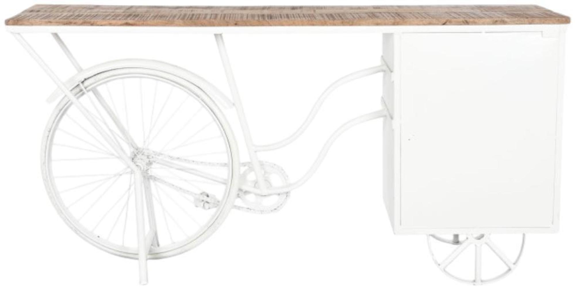 Product photograph of Douglas Brown And White Bicycle Console Table from Choice Furniture Superstore.