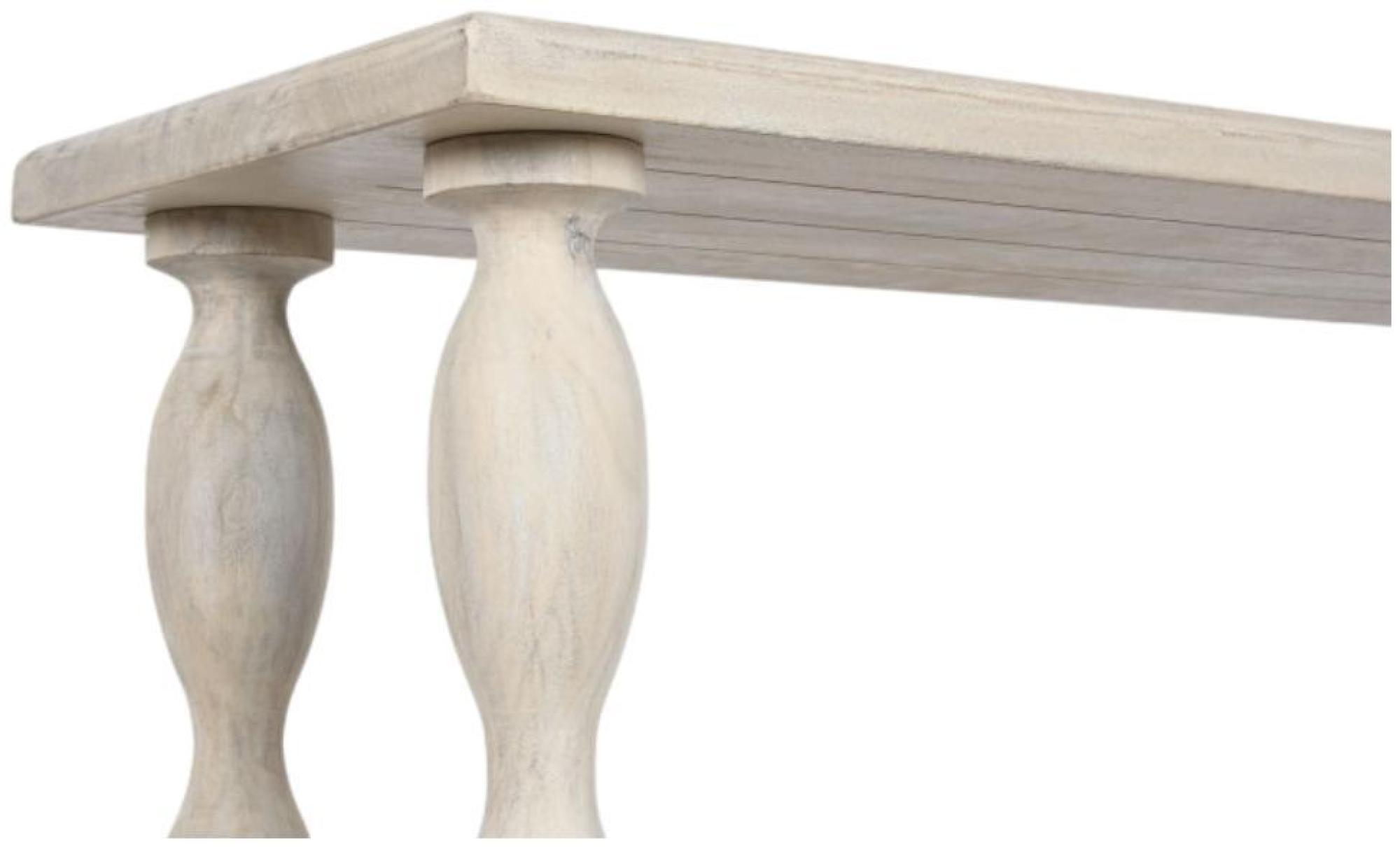 Product photograph of Modern White Mango Wood Console Table from Choice Furniture Superstore.