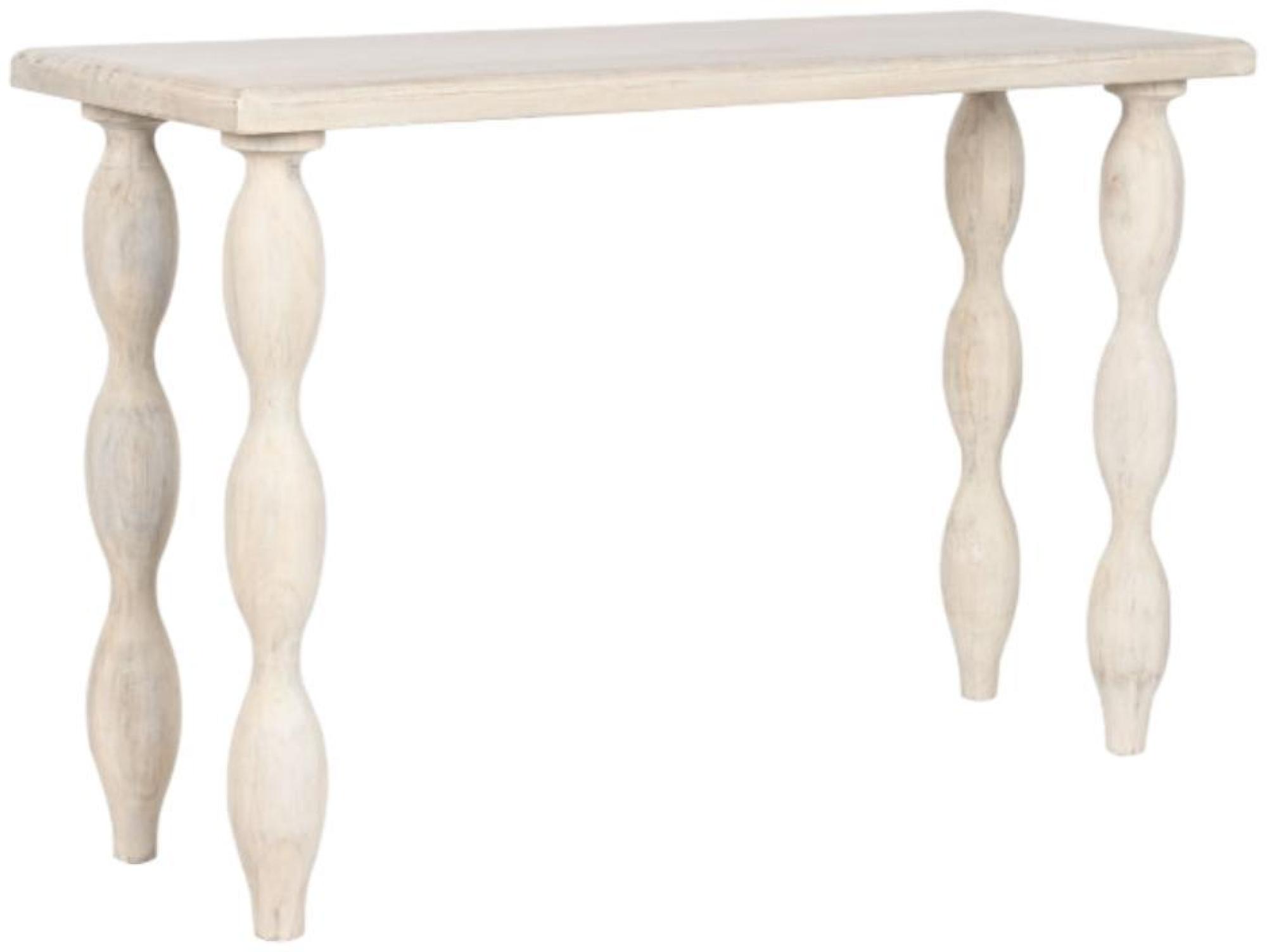 Product photograph of Modern White Mango Wood Console Table from Choice Furniture Superstore.