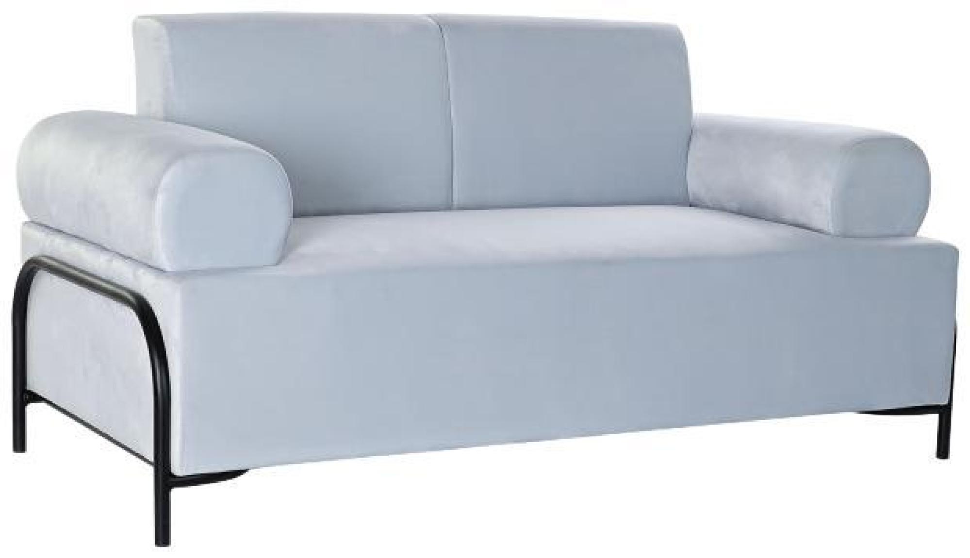 Product photograph of Sixties Sky Blue Fabric Couch 2 Seater Sofa from Choice Furniture Superstore.