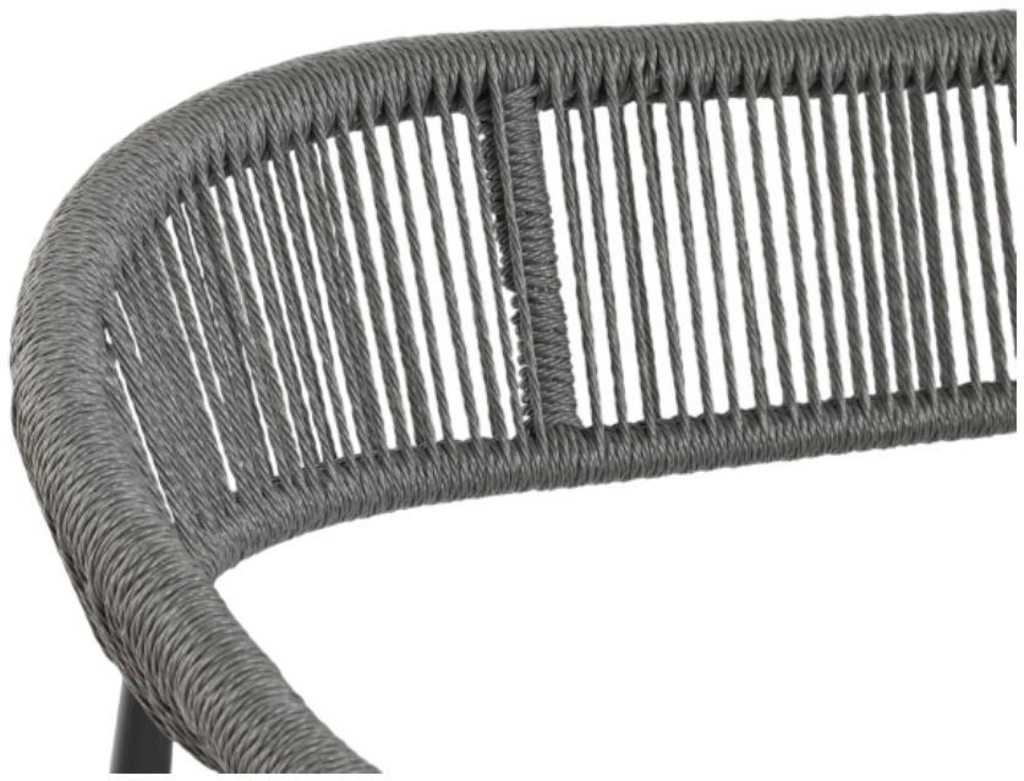 Product photograph of Garden Black Rattan 2 Seater Outdoor Bench from Choice Furniture Superstore.