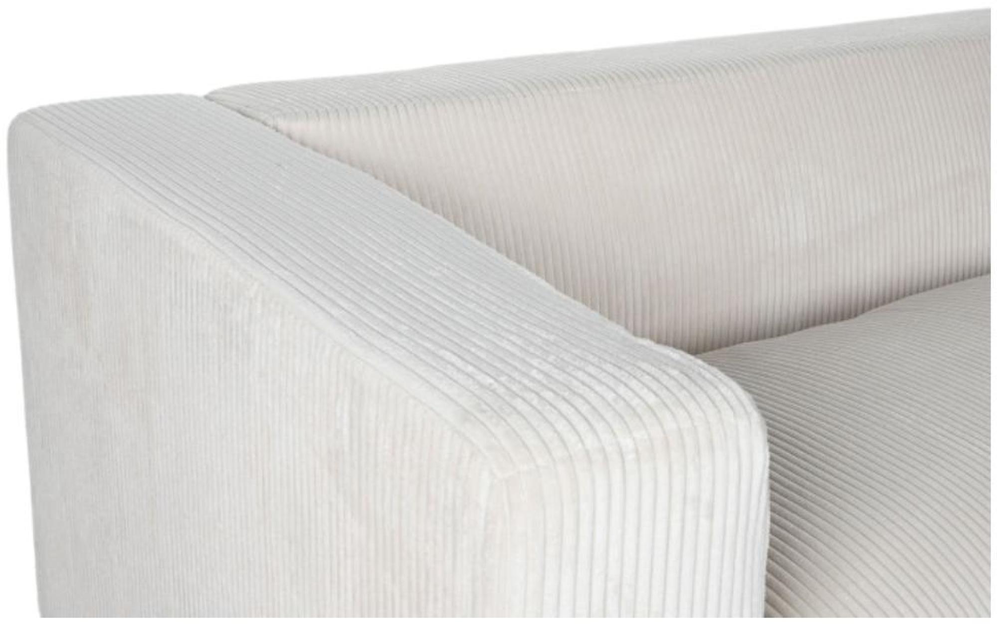 Product photograph of Modern Cream Fabric Couch 3 Seater Sofa from Choice Furniture Superstore.