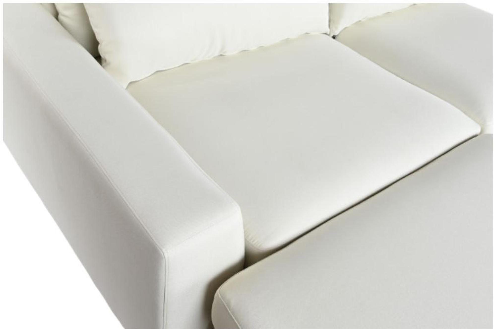 Product photograph of Modern Cream Fabric Corner Sofa from Choice Furniture Superstore.