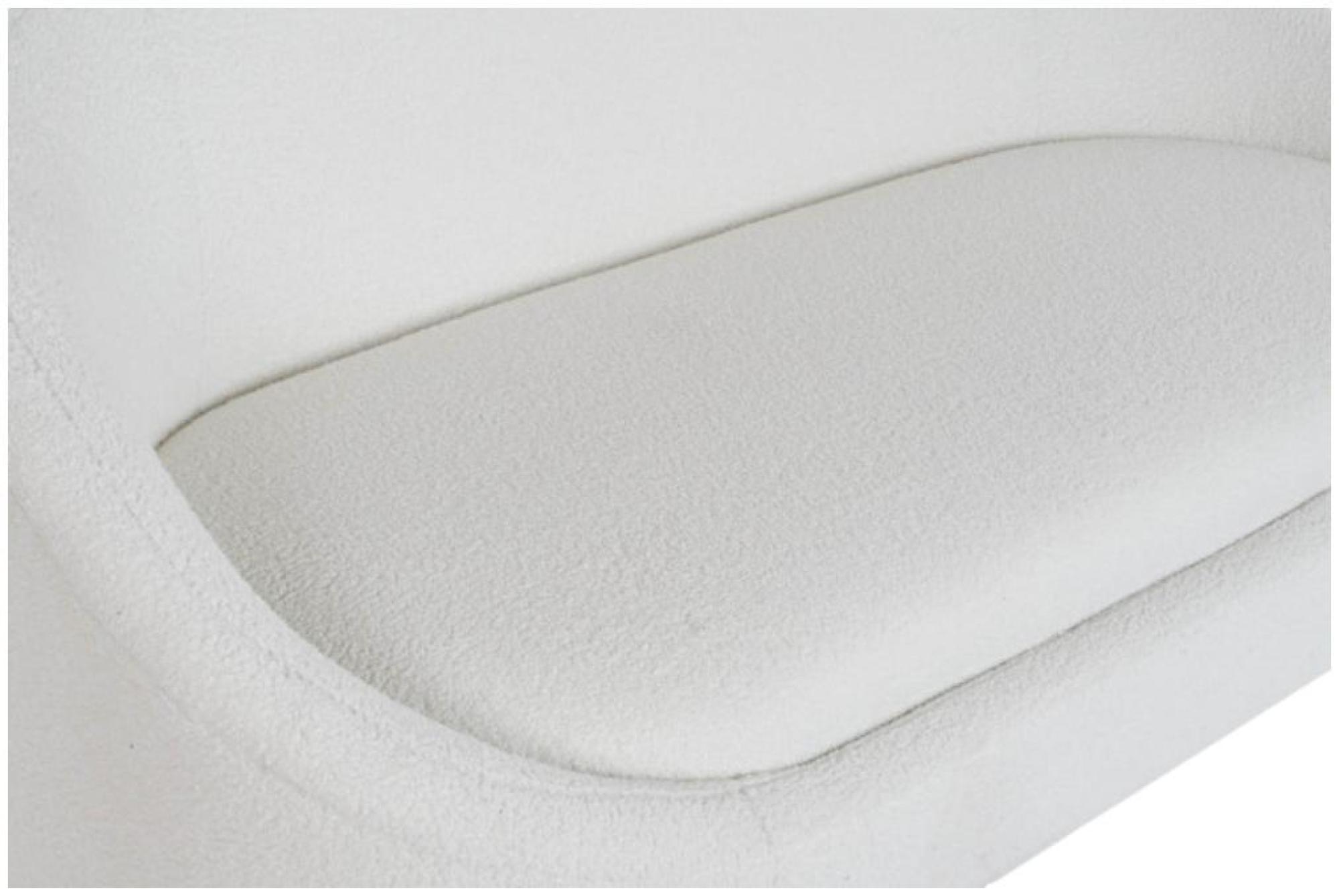 Product photograph of Scandi White Fabric 2 Seater Couch from Choice Furniture Superstore.