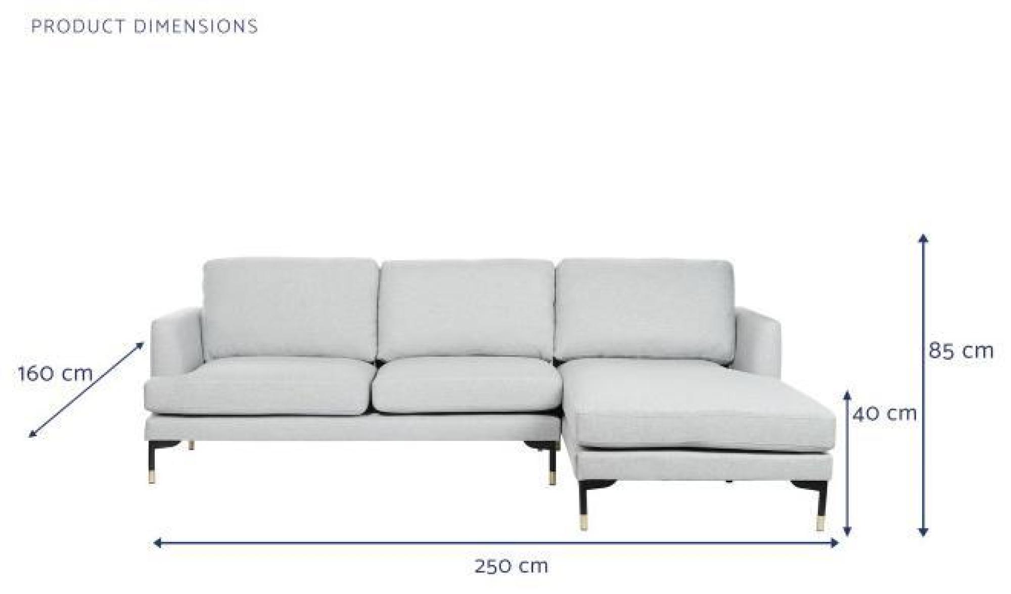 Product photograph of Light Gray Fabric Couch Chaise Longue Sofabed from Choice Furniture Superstore.