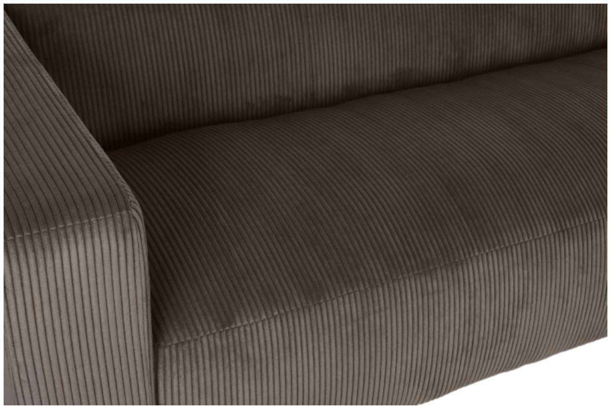 Product photograph of Modern Brown Fabric Couch 3 Seater Sofa from Choice Furniture Superstore.